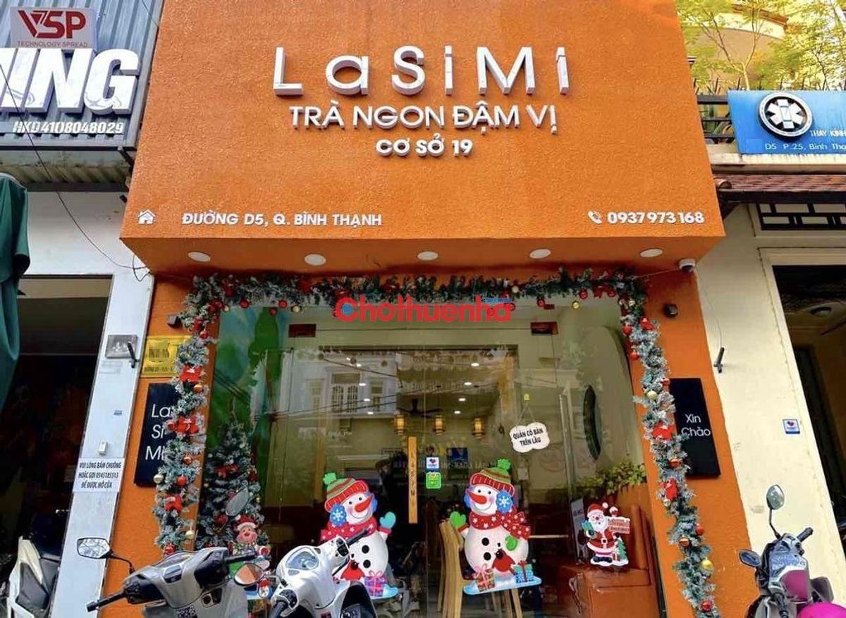 SANG NHƯƠNG QUÁN TRÀ SỮA ĐƯỜNG D5, BÌNH THẠNH, KHU ĐẮC ĐỊA