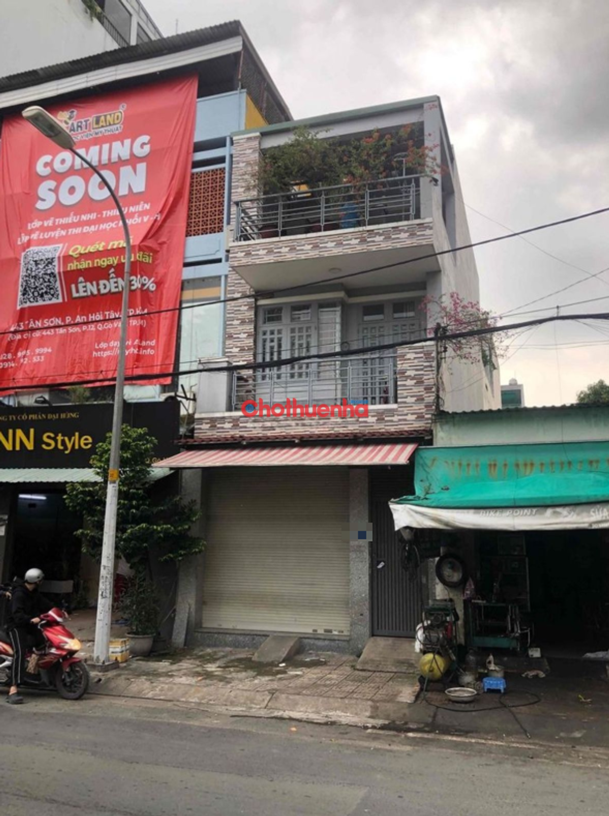 Cho thuê nhà Tân Sơn, Phường 15, Quận Tân Bình.