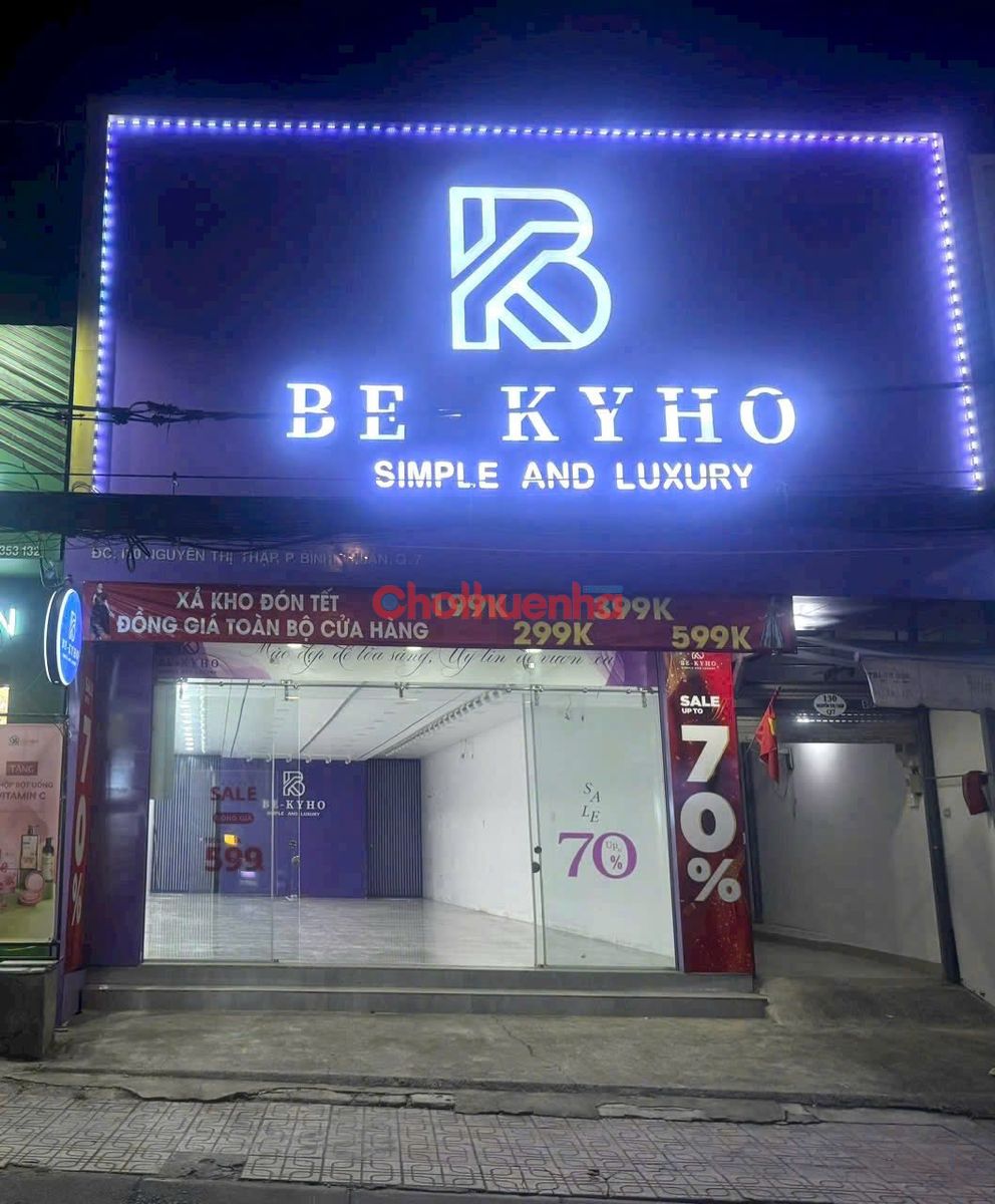 CHO THUÊ MẶT BẰNG – Nguyễn Thị Thập, Phường Bình Thuận, Quận 7