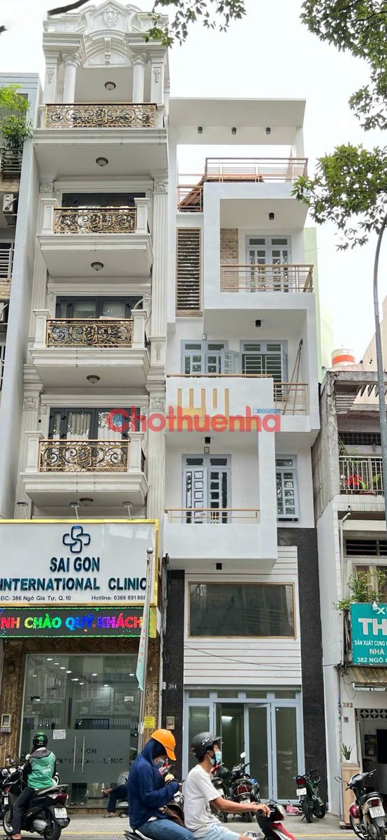 Cho thuê nhà Mặt Tiền 386 đường Ngô Gia Tự Quận 10 - có thang máy