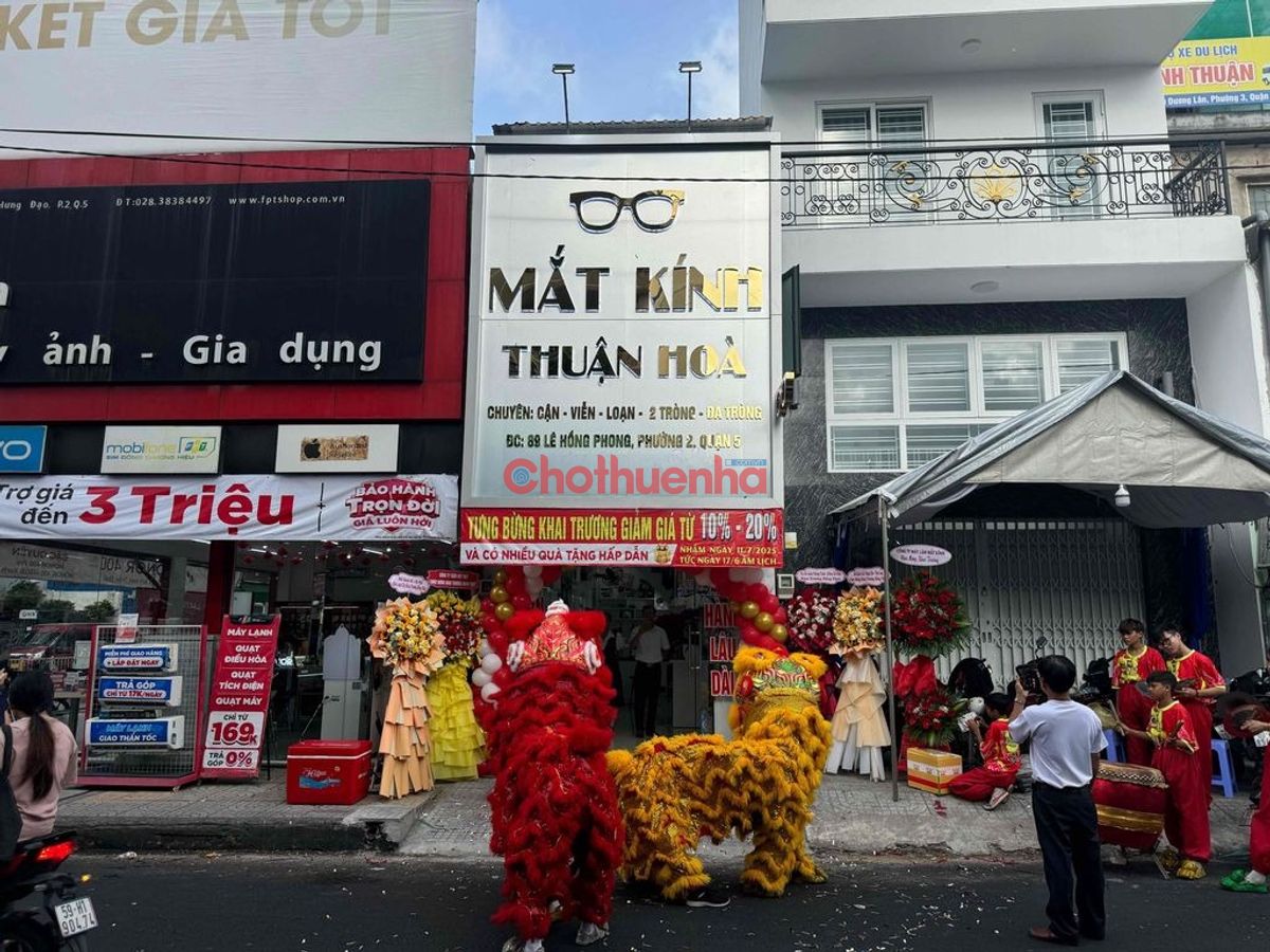 CHO THUÊ NHÀ MT LÊ HỒNG PHONG, PHƯỜNG 2, QUẬN 5. KINH DOANH SẦM UẤT