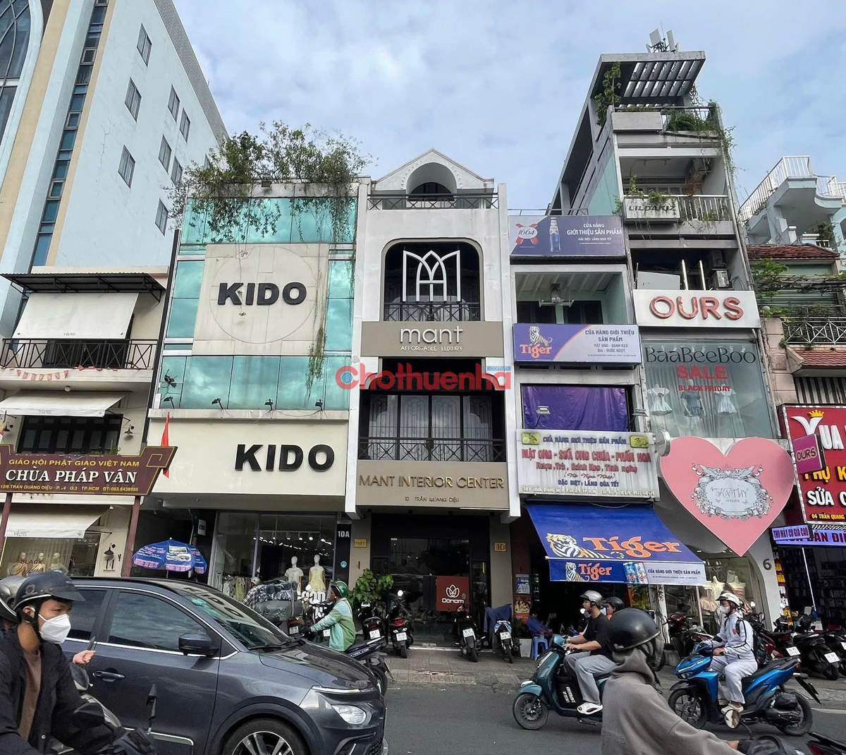 Cho thuê Nhà Mặt Tiền Trần Quang Diệu, P14, Quận 3, 3 Tầng, Diện Tích Lớn 4x22m, 270m2
