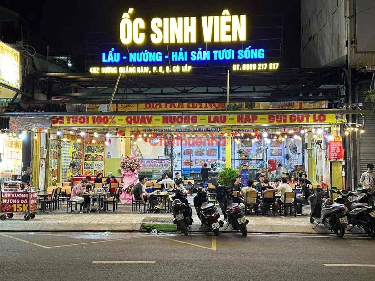 Cho thuê MB 482 Dương Quảng Hàm, Phường 6, Quận Gò Vấp - Khu phố ẩm thực.