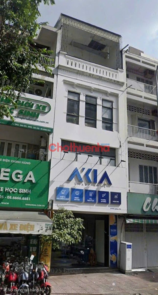 CHO THUÊ NHÀ MẶT TIỀN, DT NGANG 4.5x18M, ĐƯỜNG VÕ THỊ SÁU, QUẬN 3 