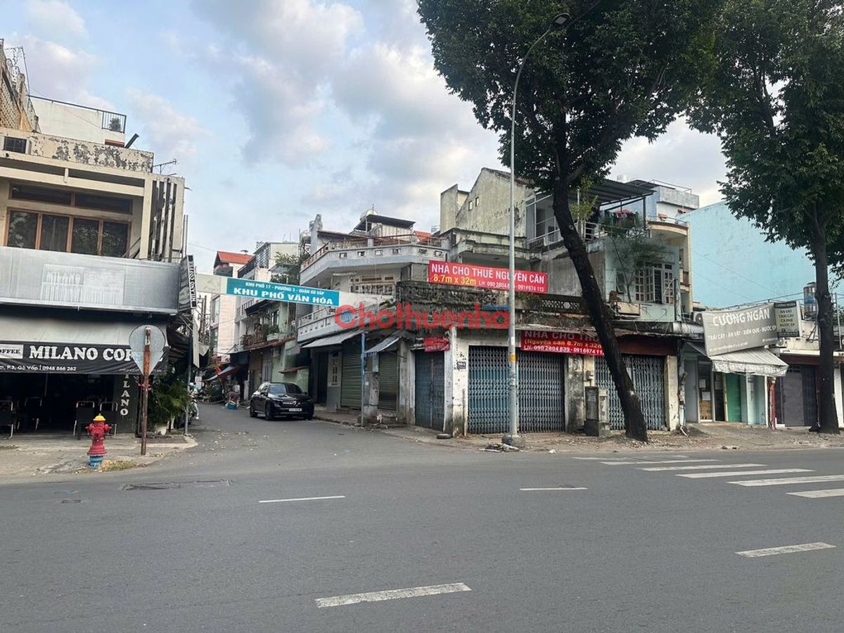 CHO THUÊ NHÀ GÓC 2 MẶT TIỀN – NGUYỄN KIỆM, P.3, Q. GÒ VẤP