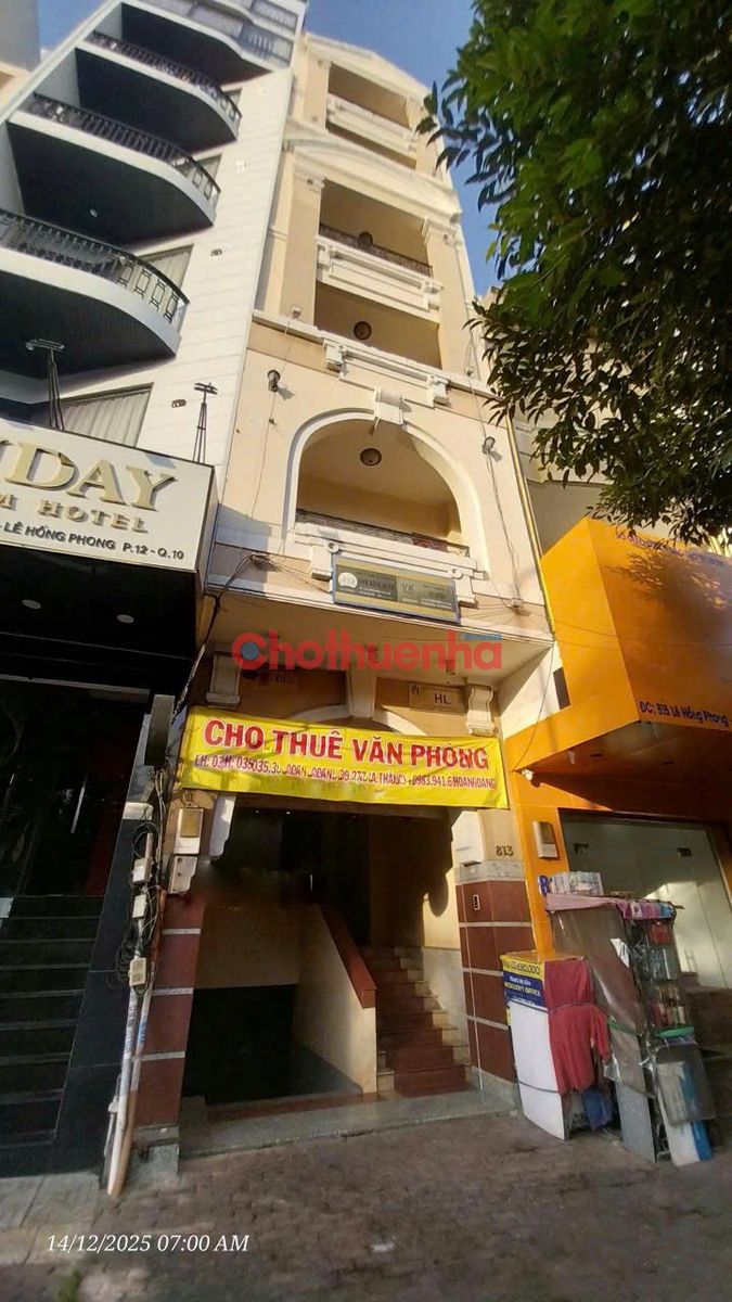 Cho Thuê Nhà Mặt Tiền Lê Hồng Phong , Phường Hòa Hưng, 1 hầm 6 tầng 