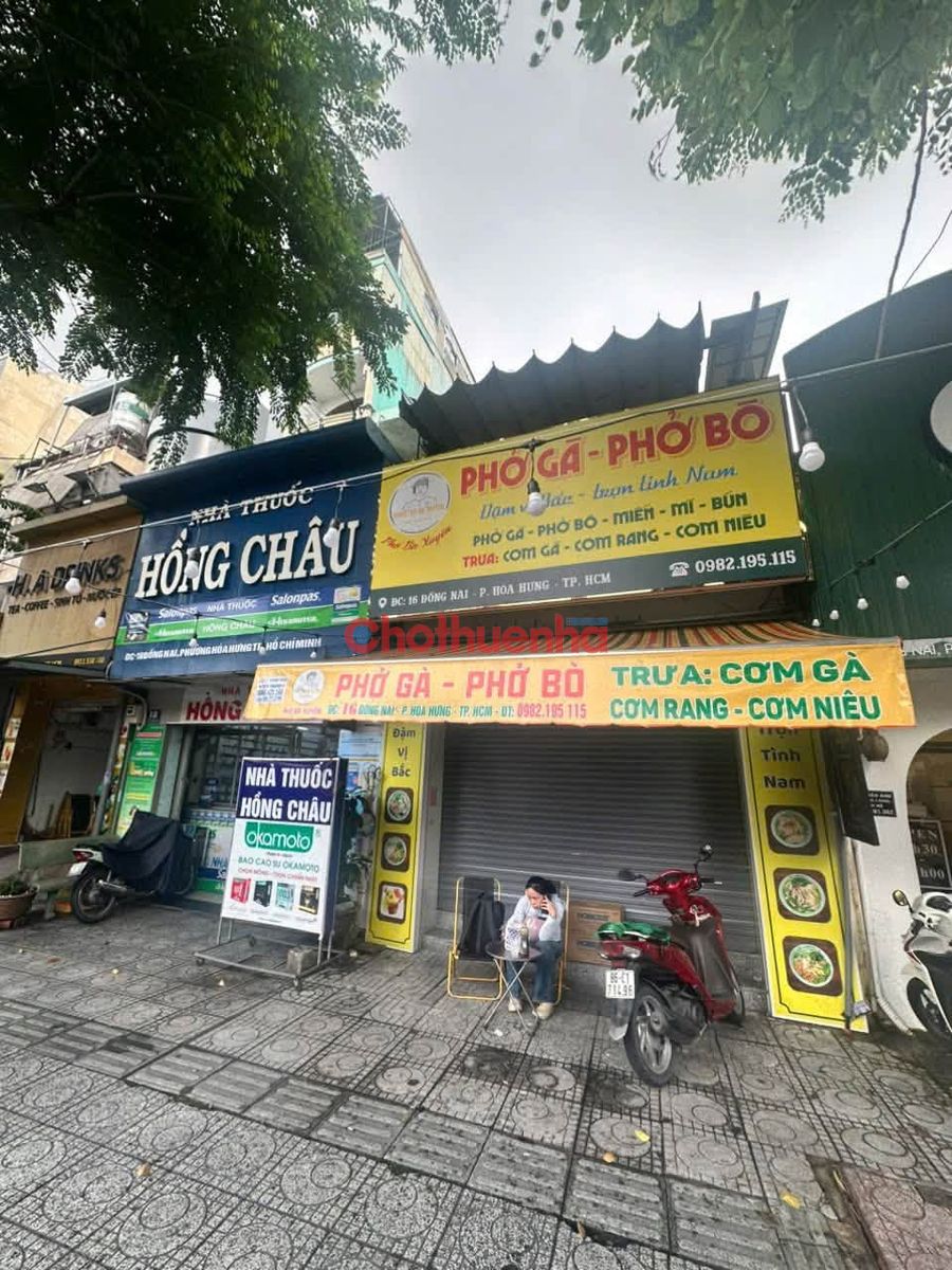 Cho thuê nhà mặt tiền đường Đồng Nai, Phường 15, Quận 10.
