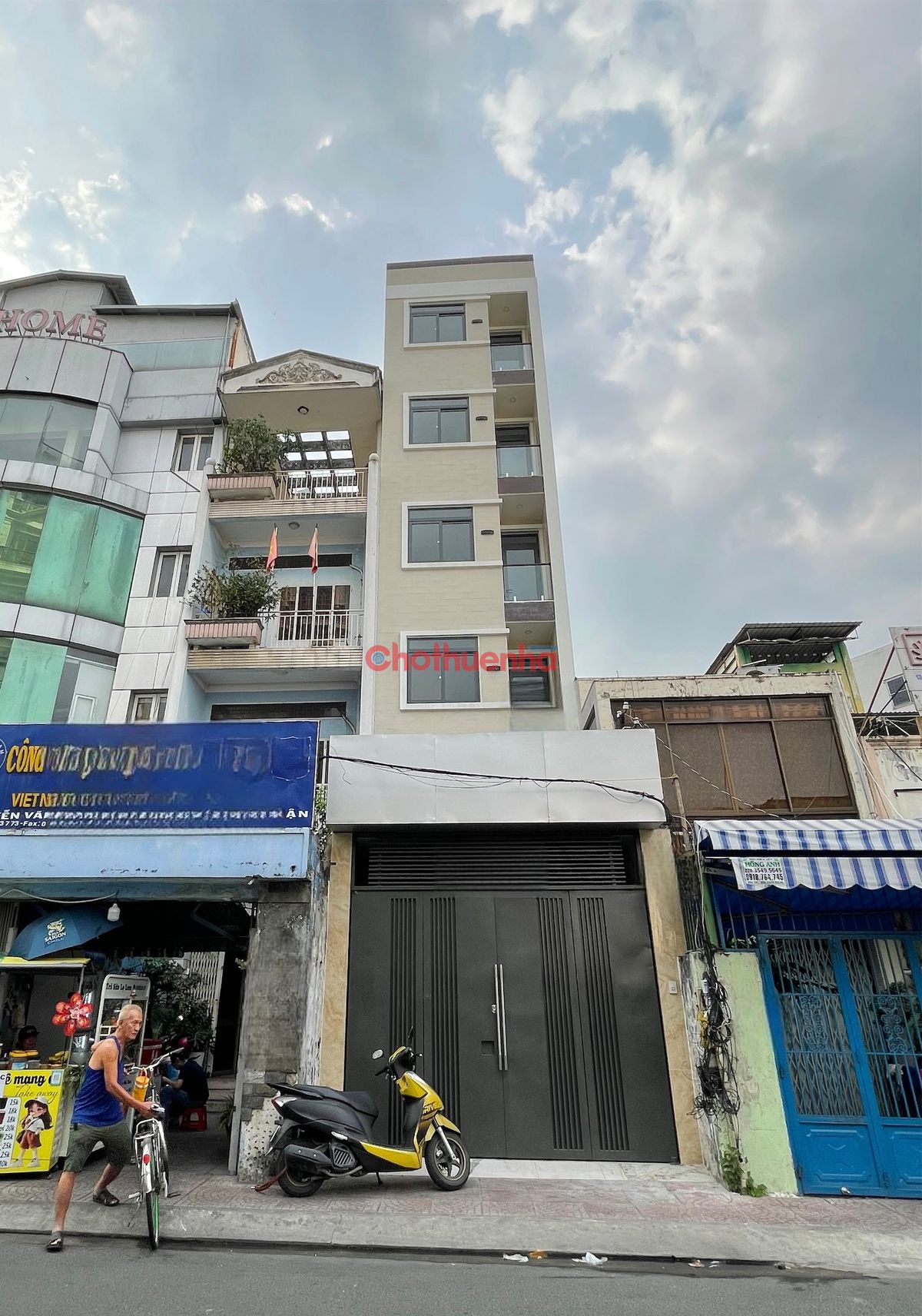 CHO THUÊ NHÀ MẶT TIỀN NGUYỄN VĂN ĐẬU, PHÚ NHUẬN - 5 TẦNG - 325m2