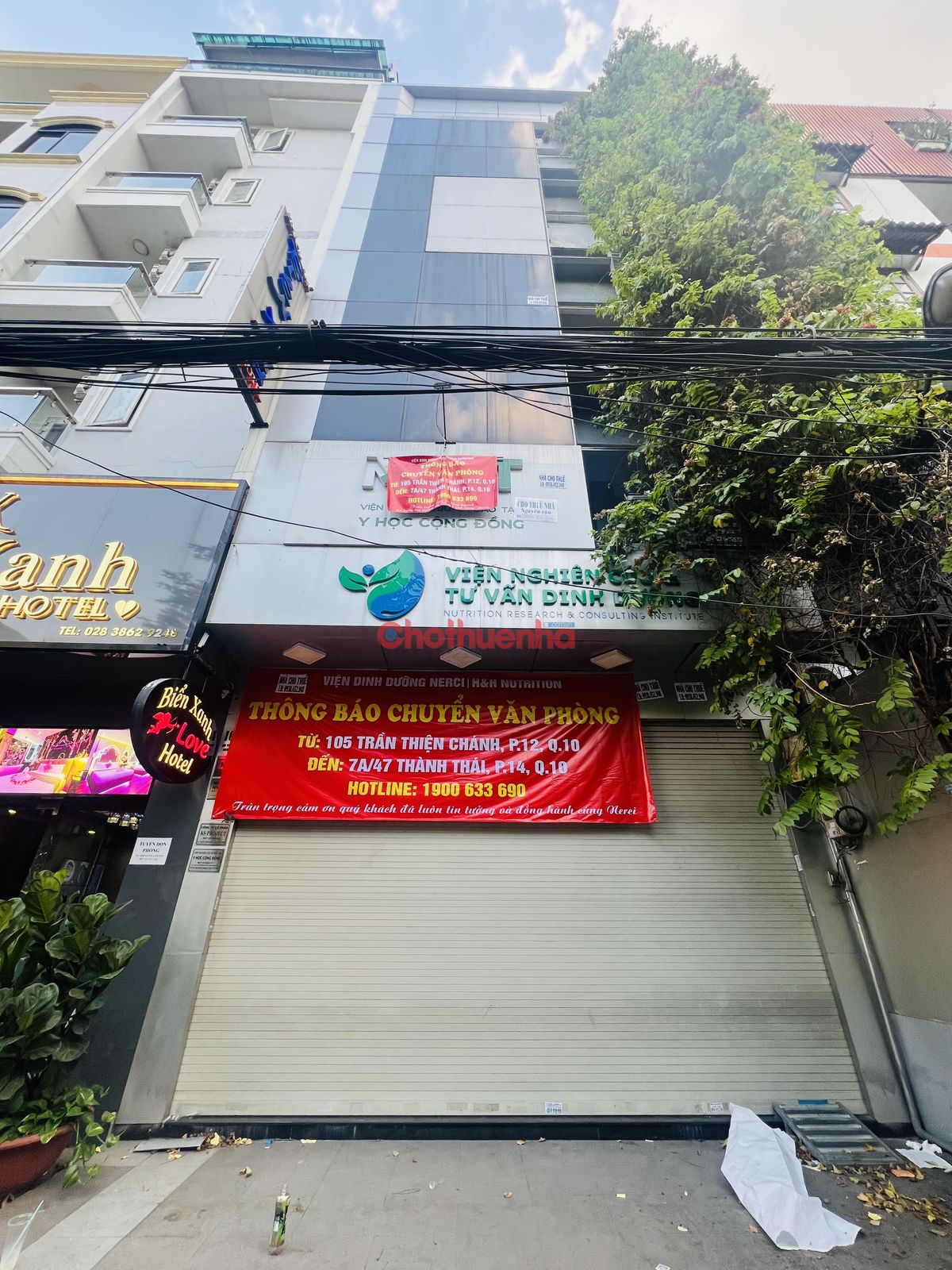 CHO THUÊ NHÀ MẶT TIỀN ĐƯỜNG TRẦN THIỆN CHÁNH - QUẬN 10 