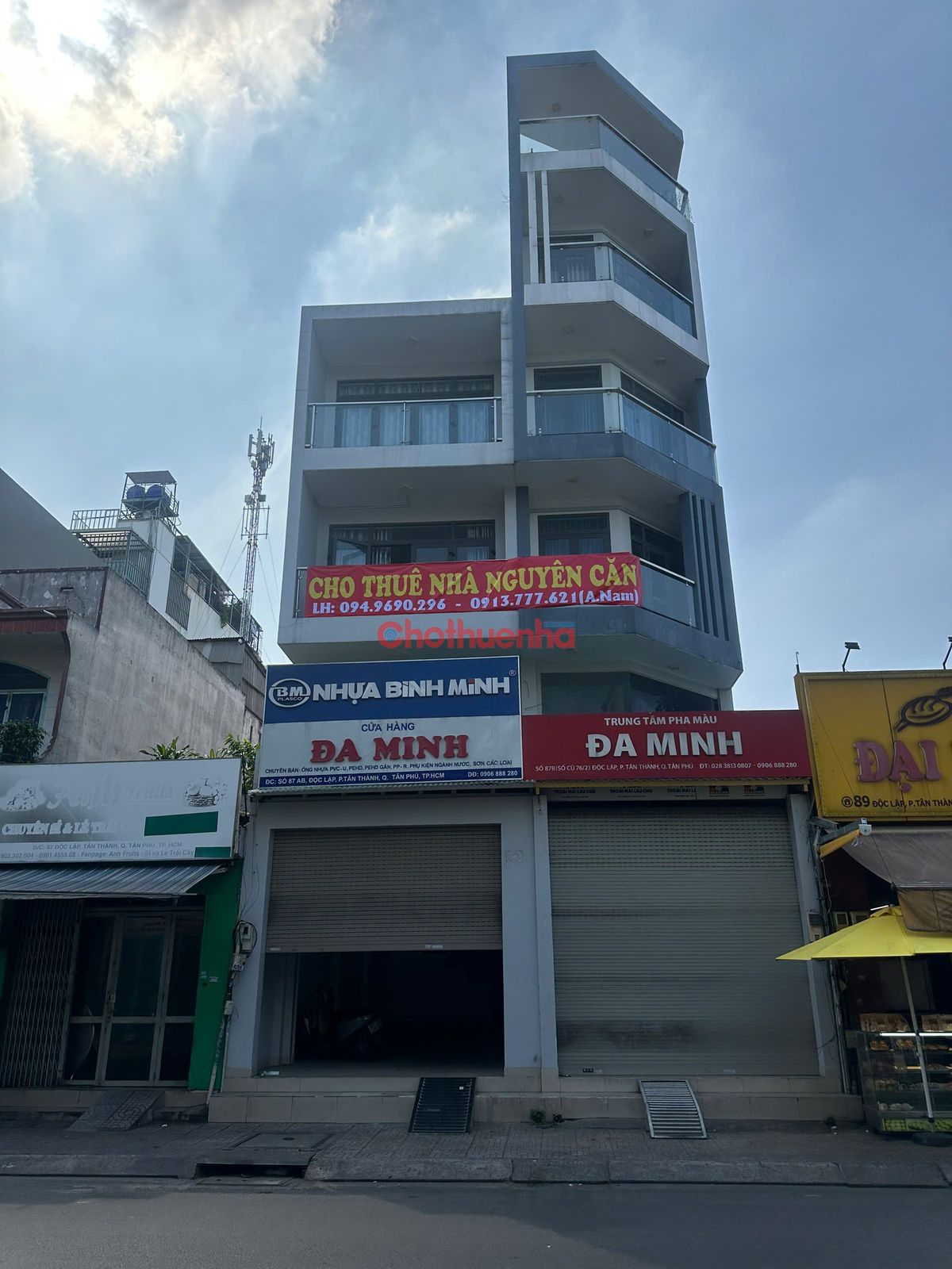 CHO THUÊ HAI NHÀ MT ĐƯỜNG ĐỘC LẬP, PHƯỜNG TÂN SƠN NHÌ, QUẬN TÂN PHÚ – TỔNG NGANG 8M