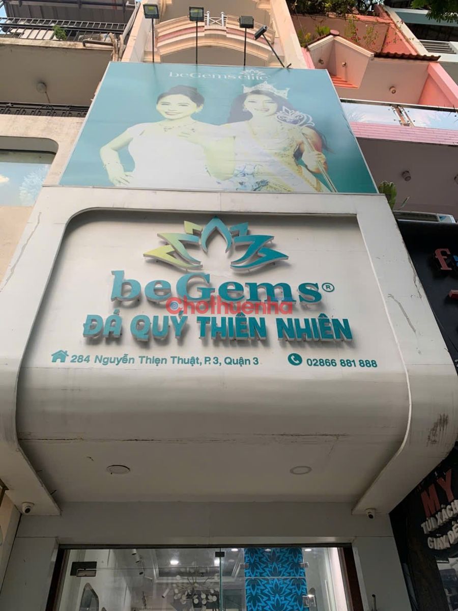 CHO THUÊ NHÀ MẶT TIỀN ĐƯỜNG NGUYỄN THIỆN THUẬT QUẬN 3