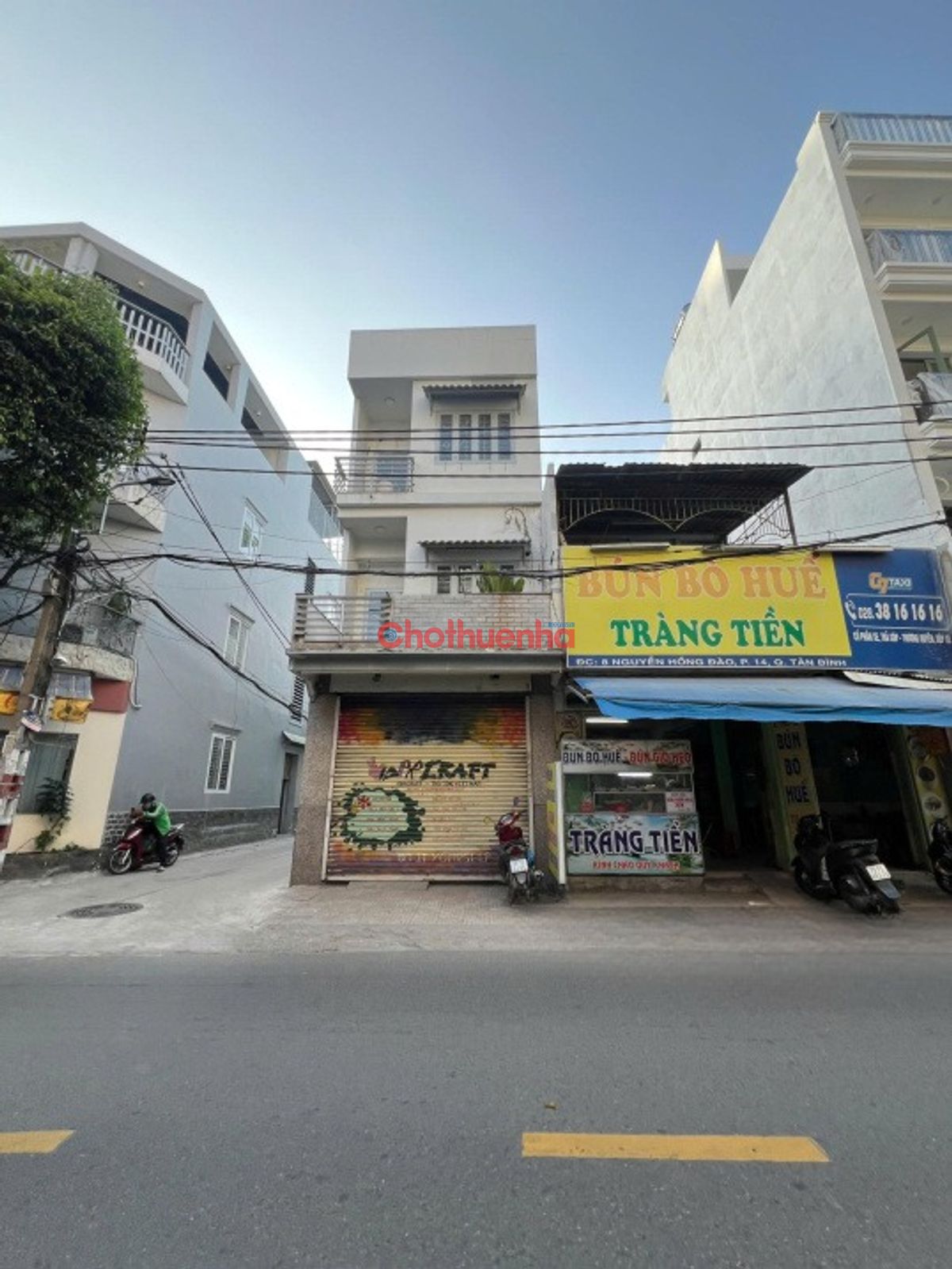 CHO THUÊ NHÀ GÓC 2 MẶT TIỀN NGUYỄN HỒNG ĐÀO, PHƯỜNG 14, TÂN BÌNH