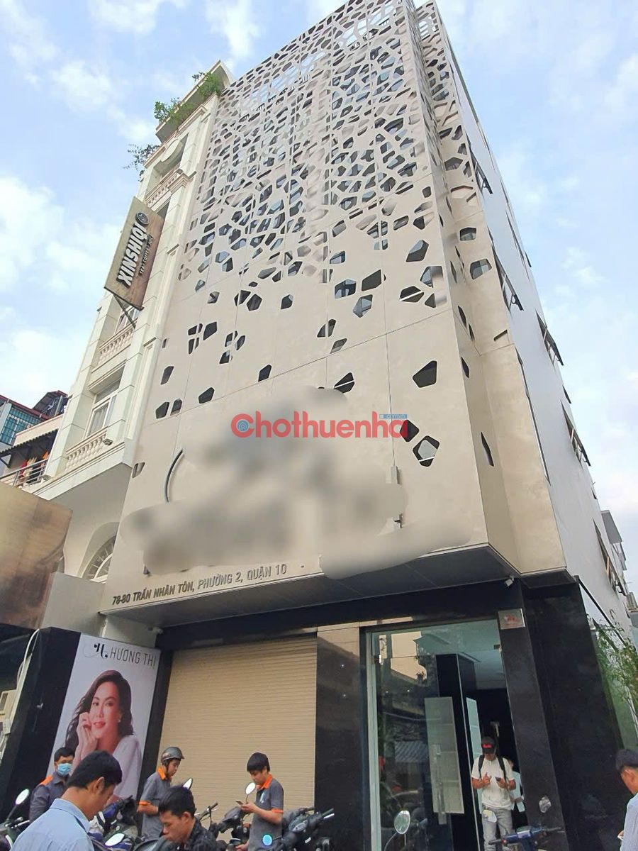 CHO THUÊ TÒA NHÀ GÓC 7 TẦNG – MẶT TIỀN 78 - 80 TRẦN NHÂN TÔN, QUẬN 10 – CÓ THANG MÁY