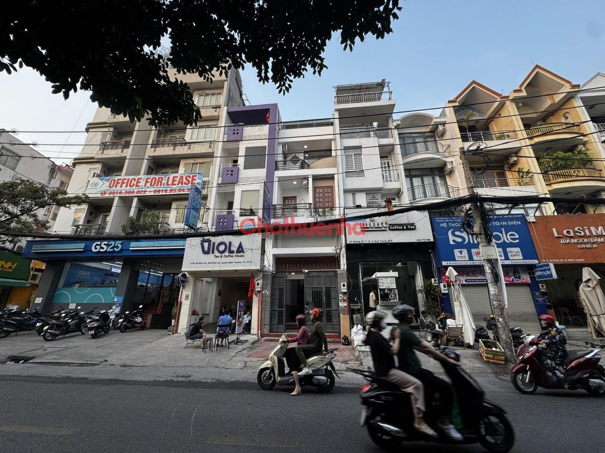 Cho thuê mặt bằng mặt tiền đường D5, Phường 25, Bình Thạn. Khu vực sầm quận Bình Thạnh