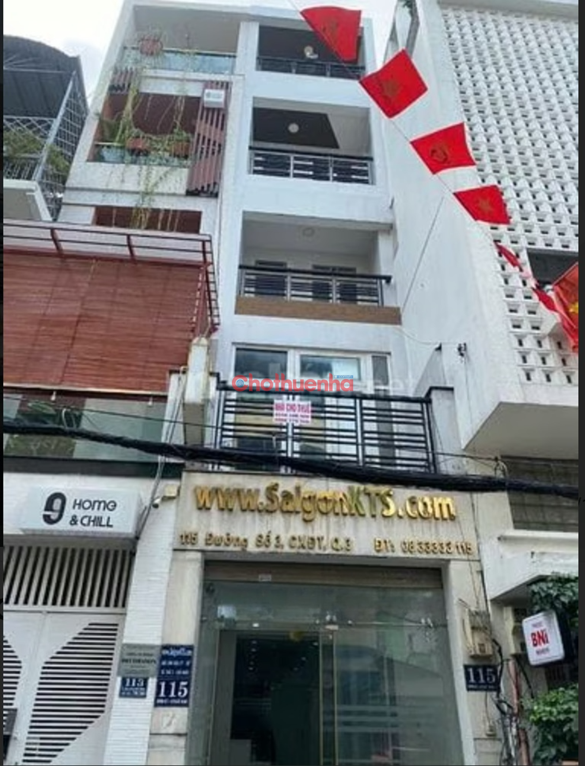CHO THUÊ NHÀ MẶT TIỀN ĐƯỜNG SỐ 3 CX ĐÔ THÀNH QUẬN 3 NHÀ MỚI ĐẸP 