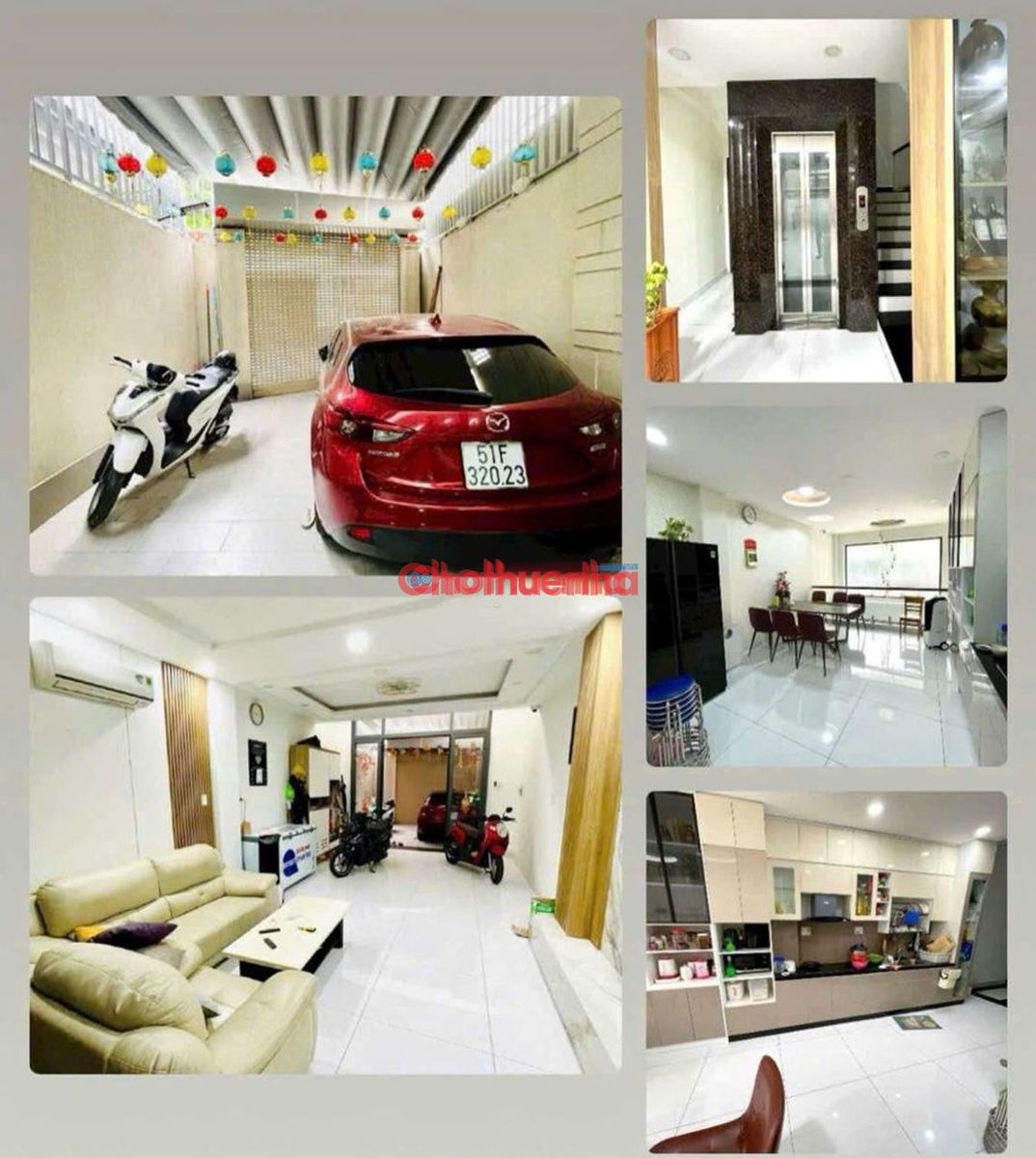 CHO THUÊ NHÀ MẶT TIỀN NGUYỄN TRUNG TRỰC, BÌNH THẠNH - 6 TẦNG CÓ THANG MÁY - SÂN ĐỂ OTO