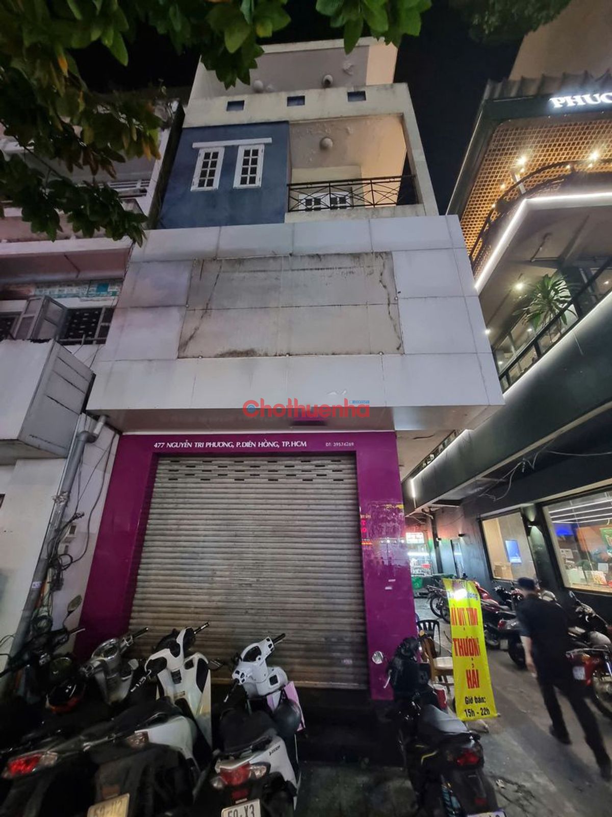 CHO THUÊ NHÀ CĂN GÓC NGUYỄN TRI PHƯƠNG, PHƯỜNG 8, QUẬN 10