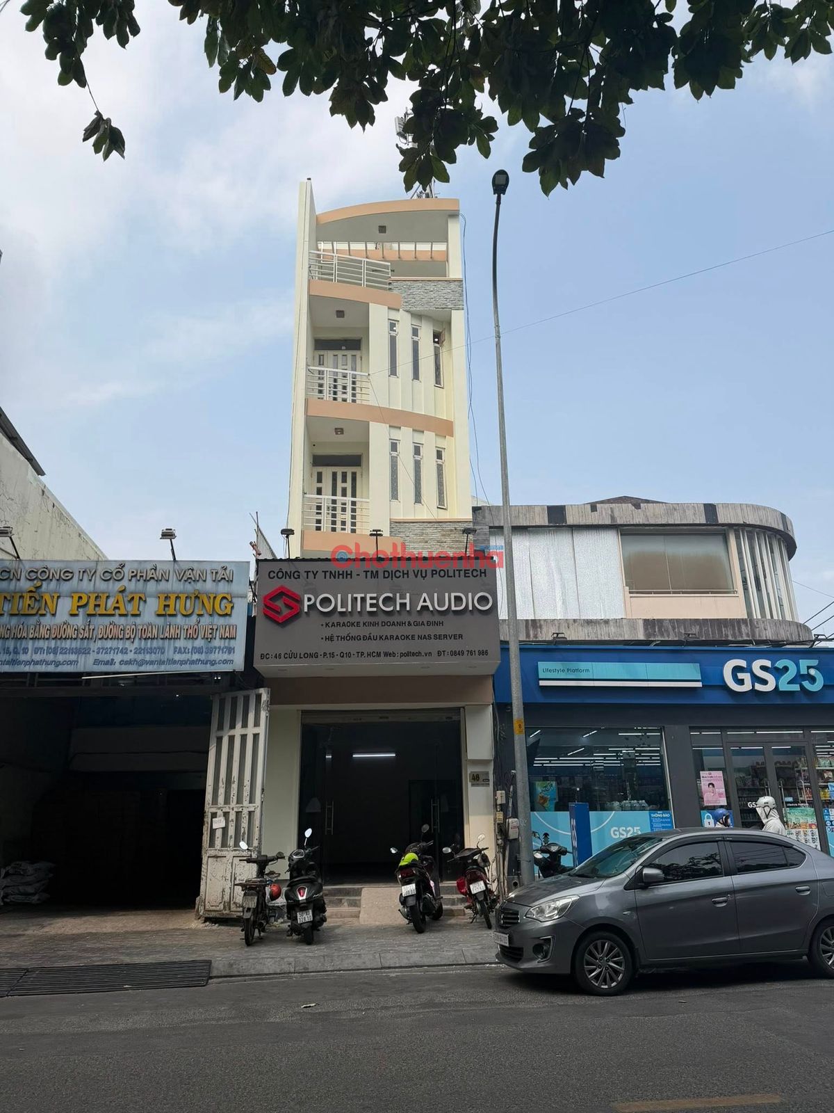 CHO THUÊ NHÀ MẶT TIỀN CƯ XÁ BẮC HẢI, QUẬN 10. NGANG 4.5M