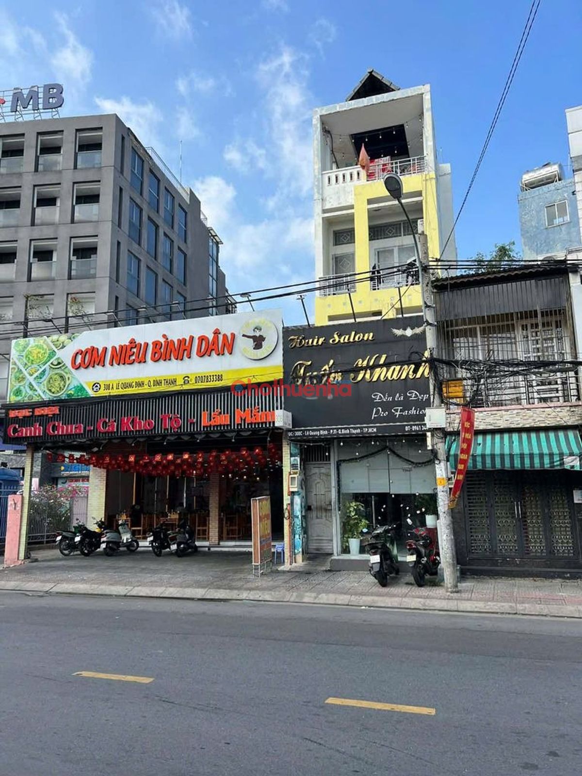 CHO THUÊ NHÀ MẶT BẰNG MẶT TIỀN LÊ QUANG ĐỊNH - TRUNG TÂM GẦN CHỢ BÀ CHIỂU