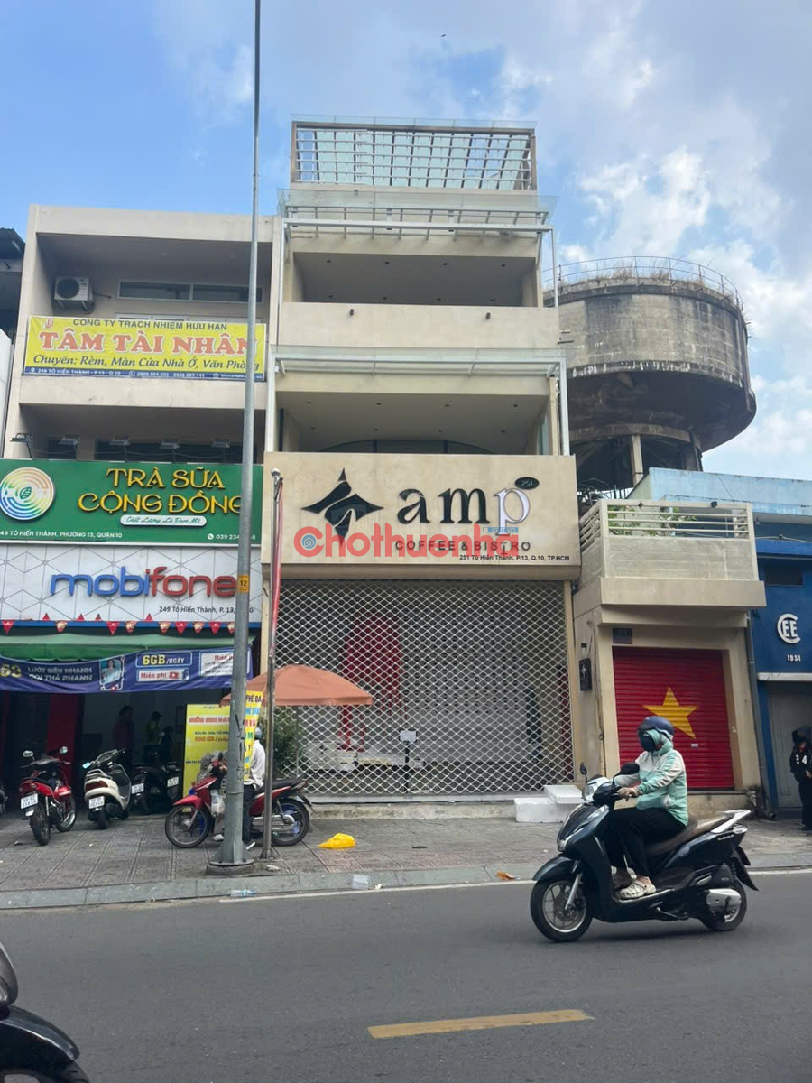 CHO THUÊ NHÀ MẶT TIỀN 251 TÔ HIẾN THÀNH, QUẬN 10 - Ngang 6m
