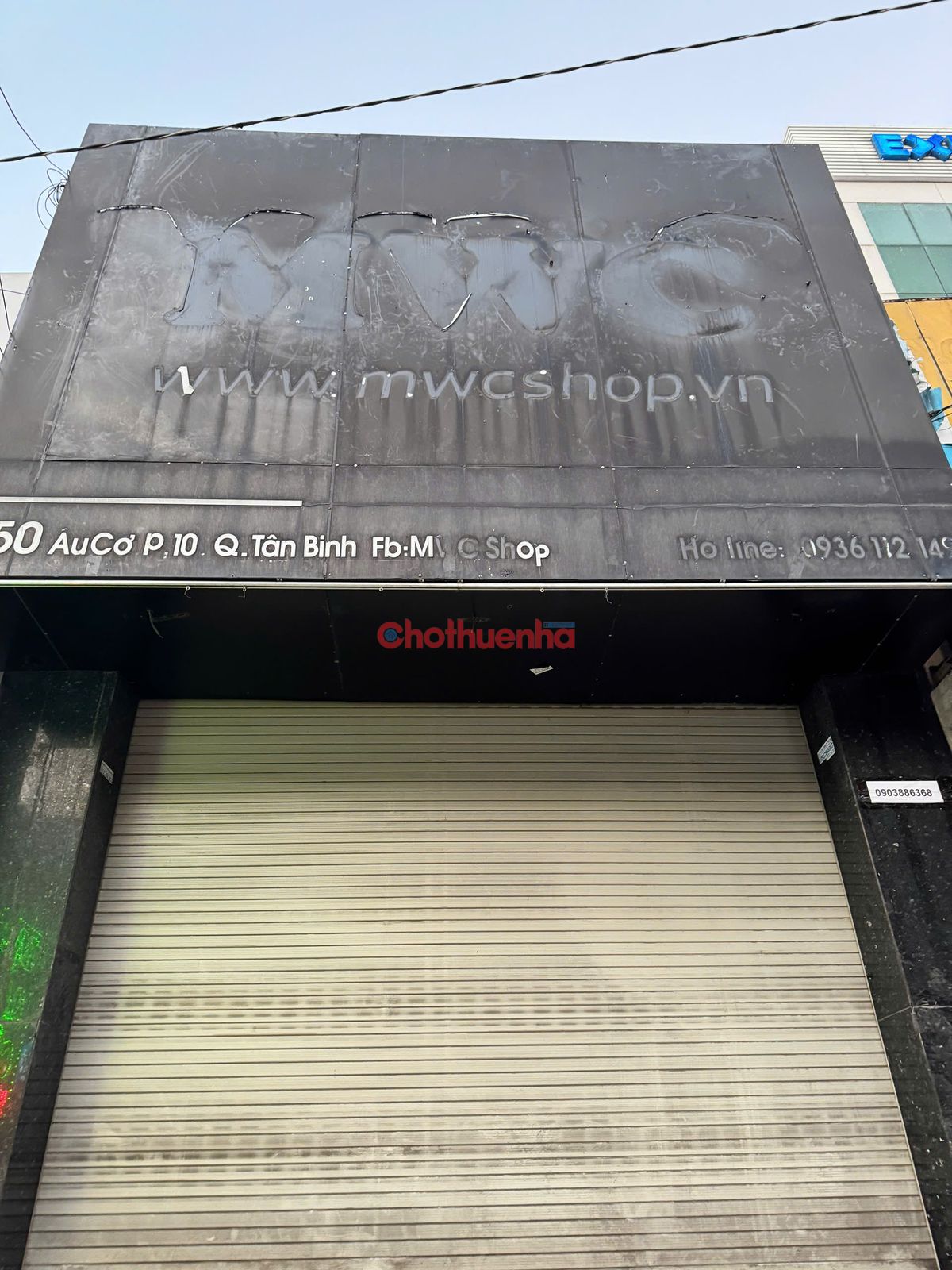 Cho thuê nhà mặt tiền Âu Cơ, Phường 10, Quận Tân Bình.