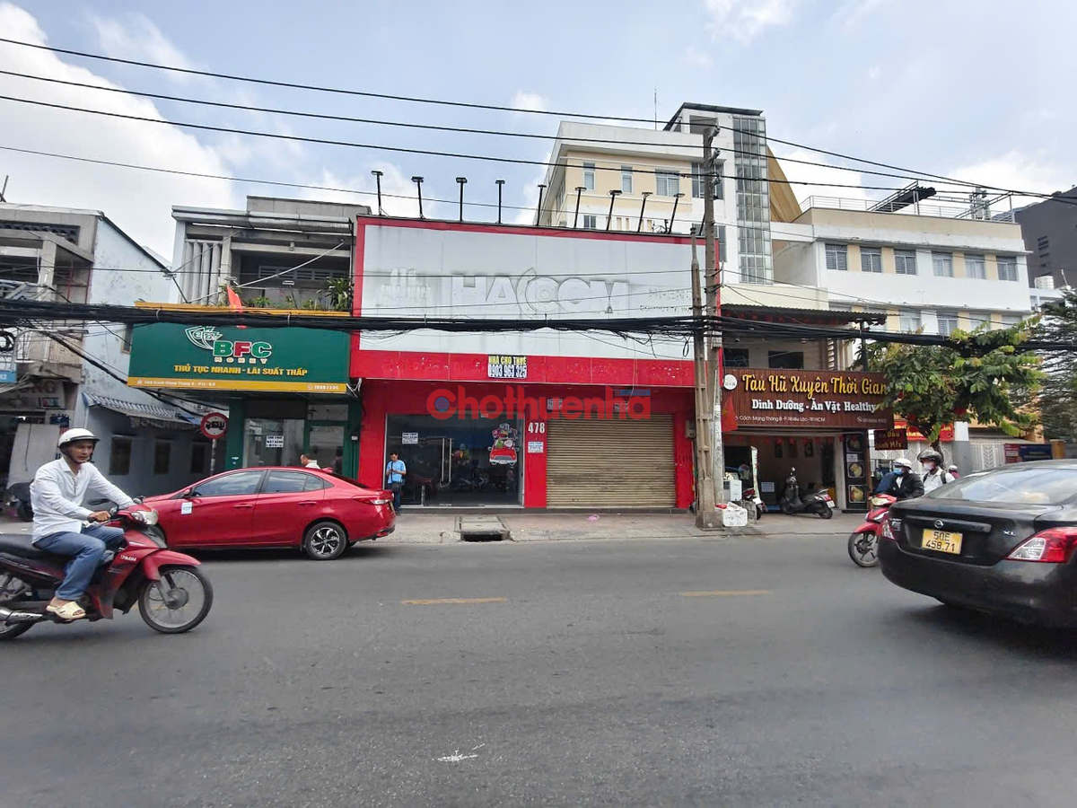 Cho Thuê Nhà Mặt Tiền Đường Cách Mạng Tháng Tám Quận 3. 150m2 sàn