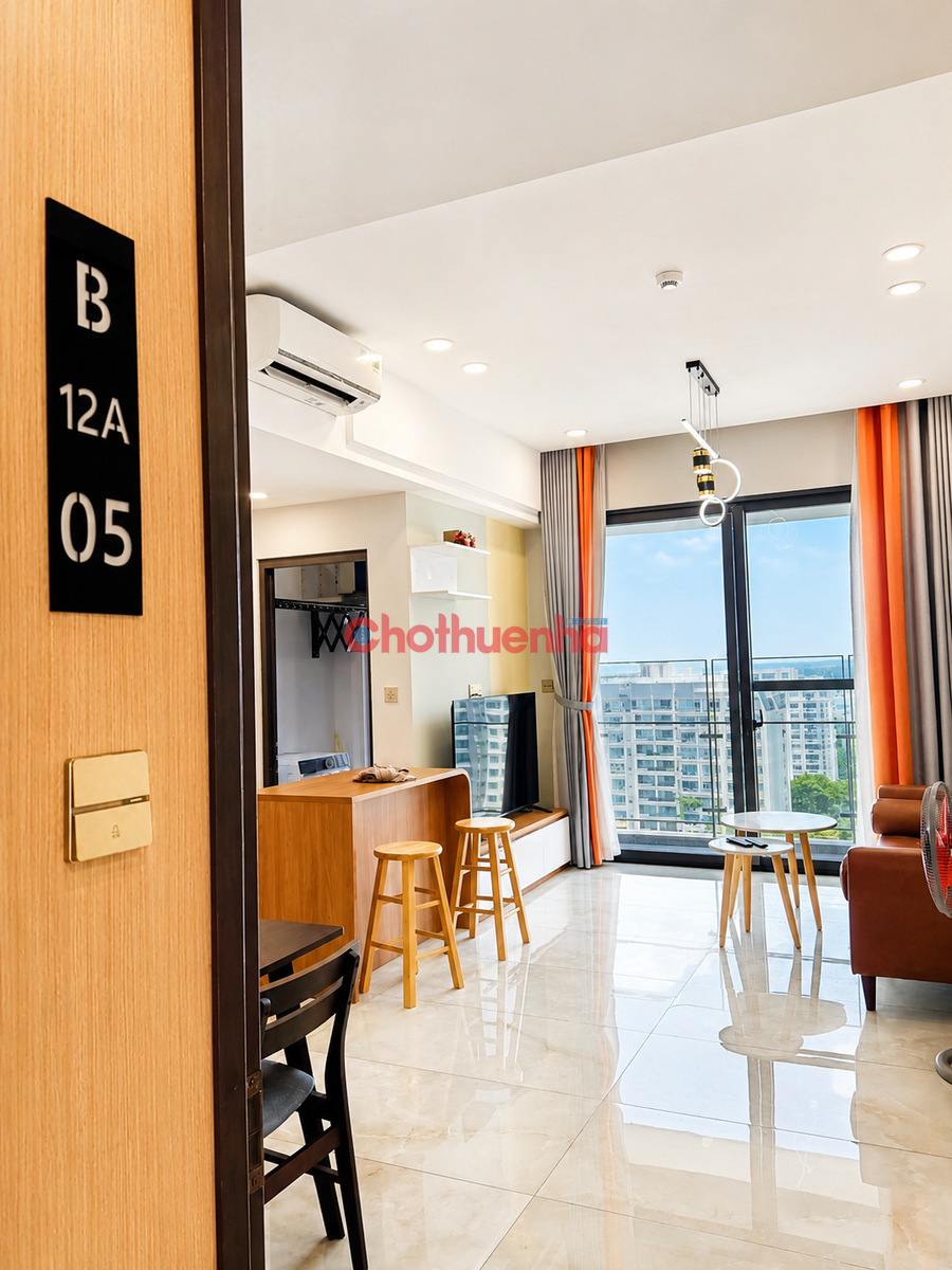 CHO THUÊ CĂN HỘ ASCENTIA PHÚ MỸ HƯNG 2 PHÒNG NGỦ FULL NỘI THẤT VIEW BIỆT THỰ