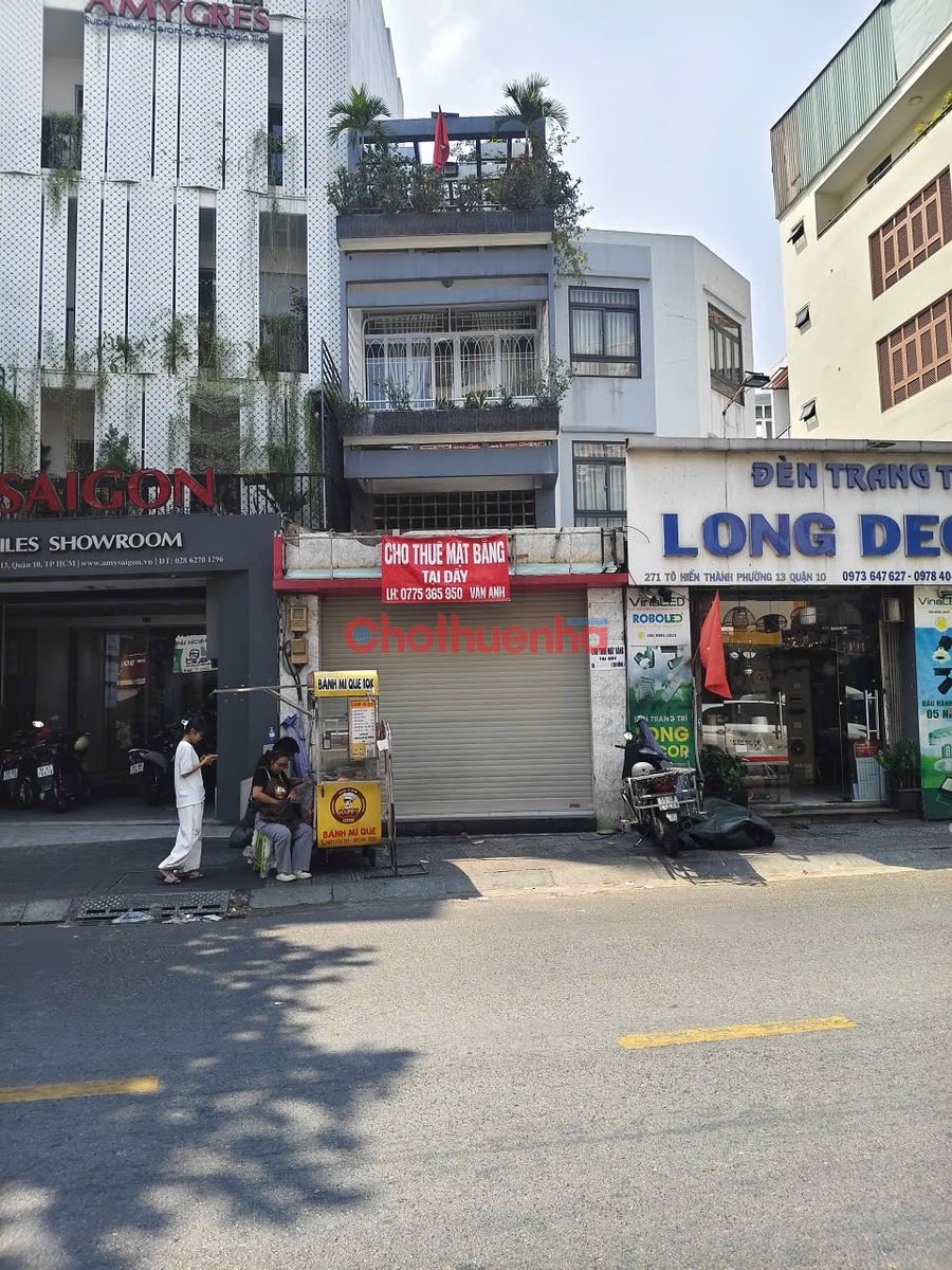 CHO THUÊ MẶT BẰNG MẶT TIỀN ĐƯỜNG TÔ HIẾN THÀNH, QUẬN 10