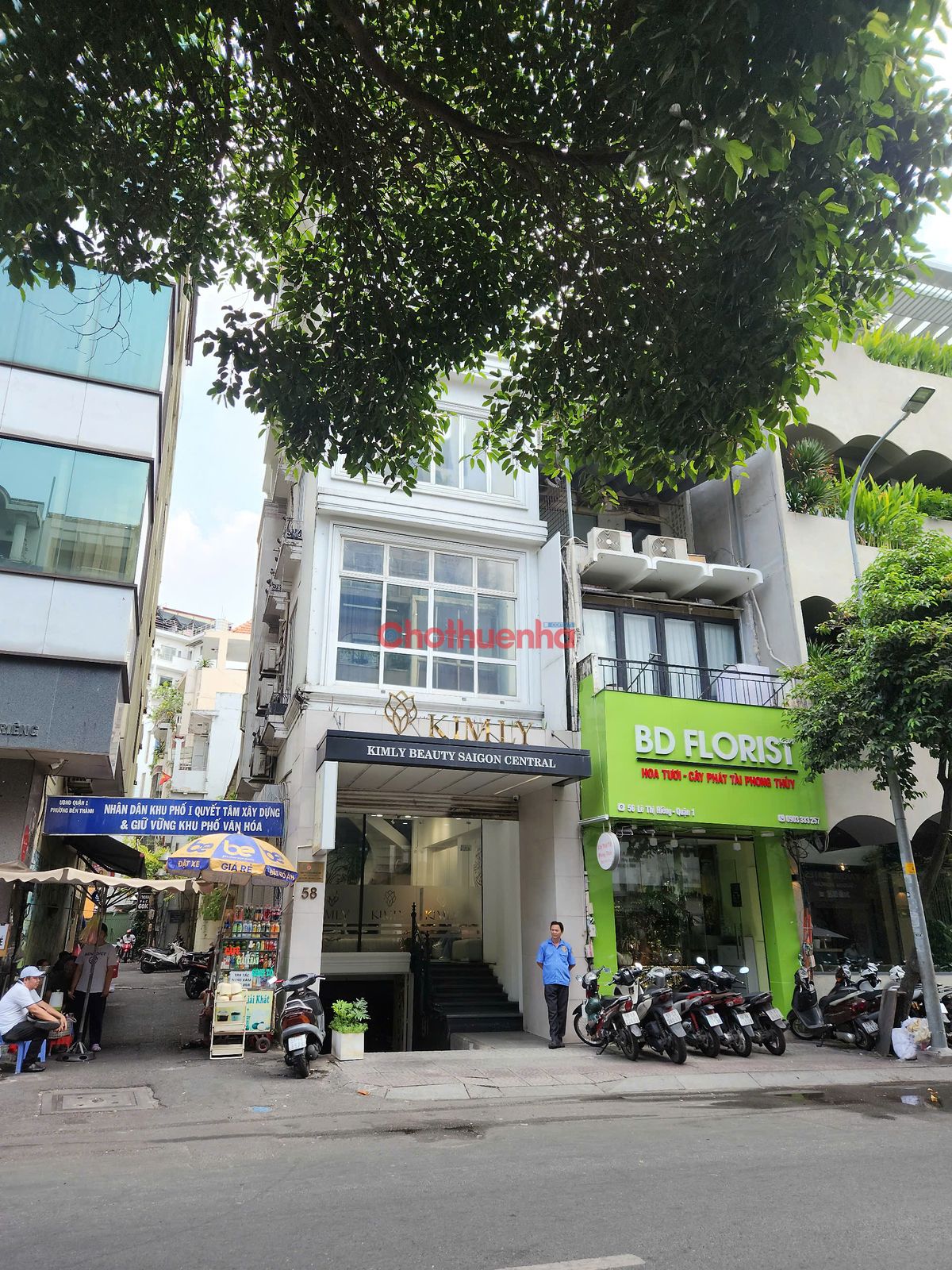 CHO THUÊ NHÀ MẶT TIỀN 58 LÊ THỊ RIÊNG – P. BẾN THÀNH, QUẬN 1