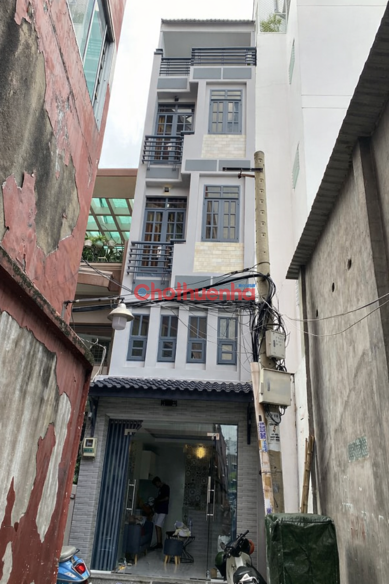 CHO THUÊ NHÀ 4 TẦNG + SÂN THƯỢNG – PHAN ĐĂNG LƯU – Ở & KINH DOANH NHỎ CỰC ỔN