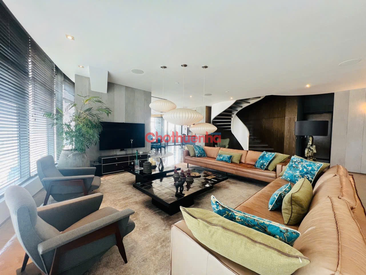 CHO THUÊ PENTHOUSE CITY GARDEN DIỆN TÍCH 365M2 FULL NỘI THẤT BAN CÔNG DÀI VIEW THOÁNG