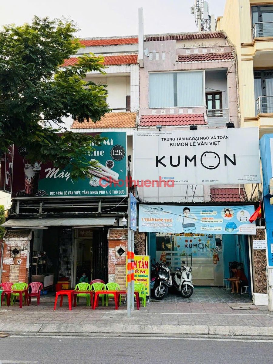 CHO THUÊ NHÀ MẶT TIỀN LÊ VĂN VIỆT QUẬN 9 NGANG 9M HIẾM CÓ PHÙ HỢP SHOWROOM CHUỖI
