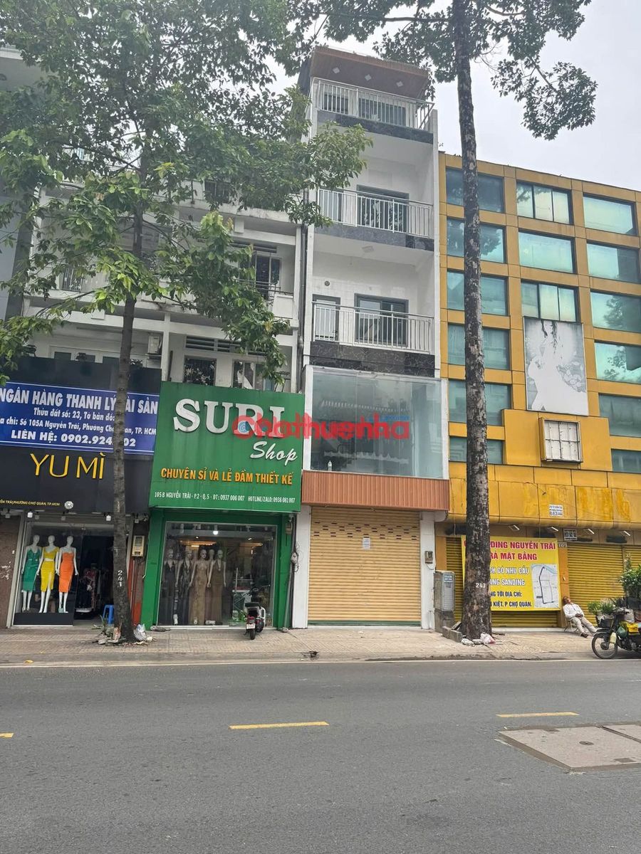 CHO THUÊ NHÀ NGUYÊN CĂN MẶT TIỀN NGUYỄN TRÃI, PHƯỜNG 2, QUẬN 5