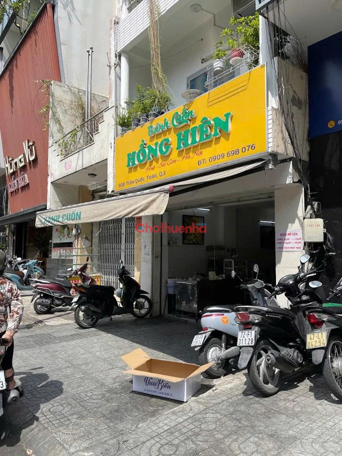CHO THUÊ MẶT TIỀN TRẦN QUỐC TOẢN – QUẬN 3 - KHU KHÁCH HÀNG CAO CẤP, GIÁ 40TR