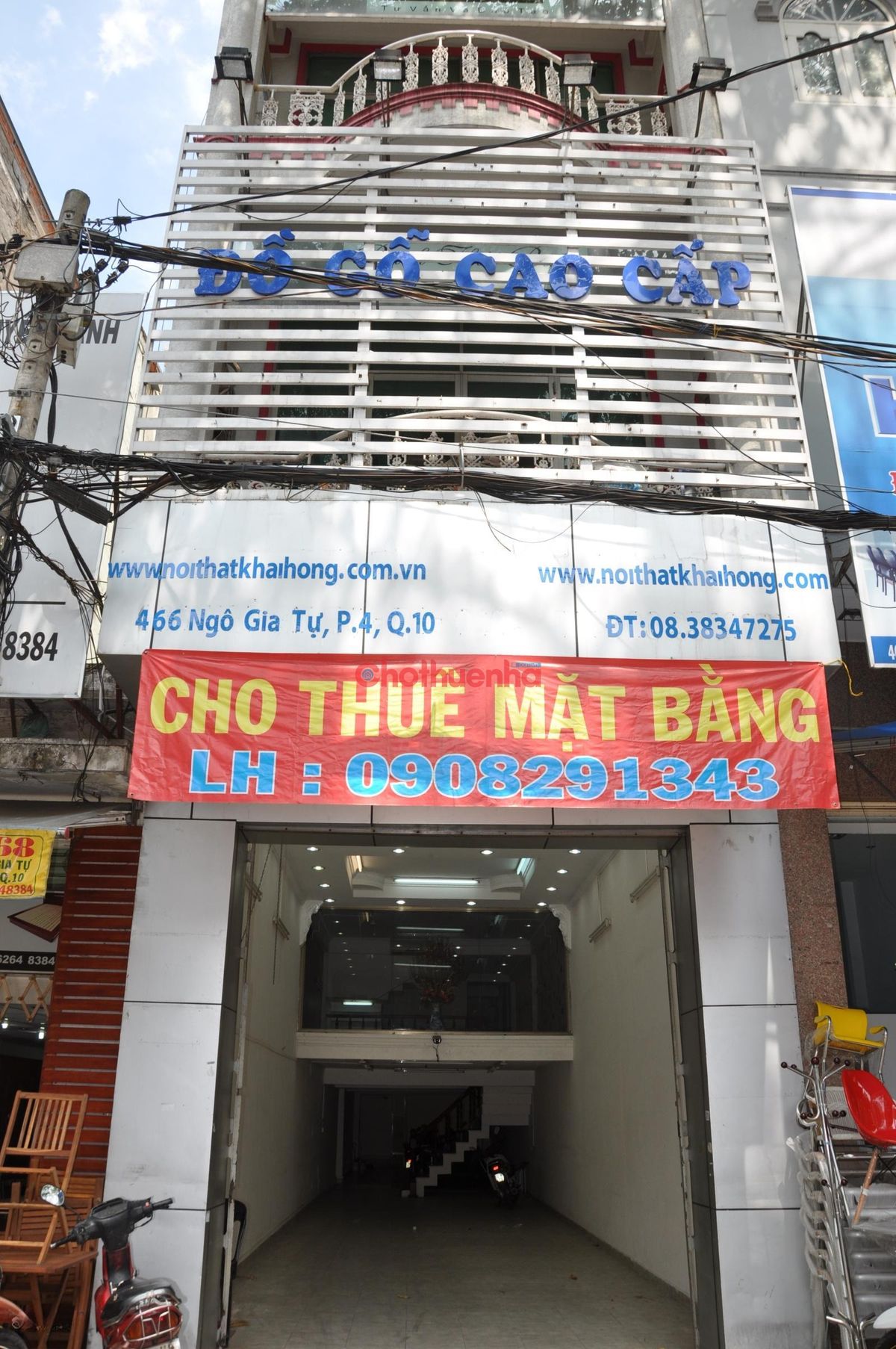 CHO THUÊ NHÀ MT NGÔ GIA TỰ, Q.10 – NGANG 4.4M, DÀI 35M, KINH DOANH SẦM UẤT