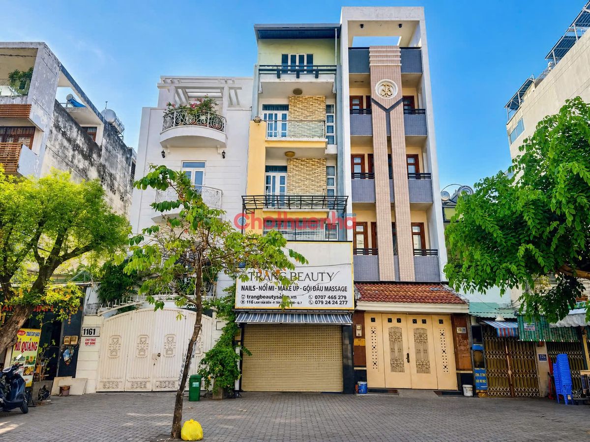 CHO THUÊ NHÀ MẶT TIỀN LÂM VĂN BỀN QUẬN 7 4X20M 5 TẦNG VỈA HÈ RỘNG KHAI THÁC KINH DOANH TỐT