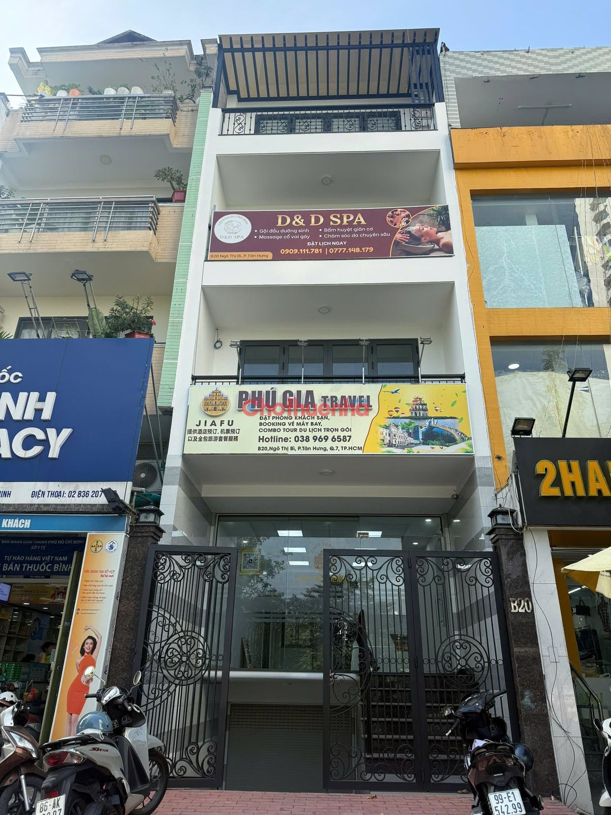 CHO THUÊ NHÀ MẶT TIỀN ĐƯỜNG NGÔ THỊ BÌ – KDC HIM LAM, P. TÂN HƯNG, QUẬN 7