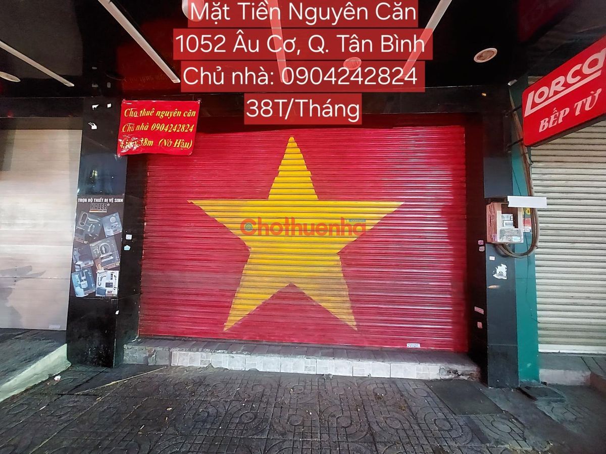 CHO THUÊ NHÀ MẶT TIỀN ÂU CƠ – PHƯỜNG 14, QUẬN TÂN BÌNH