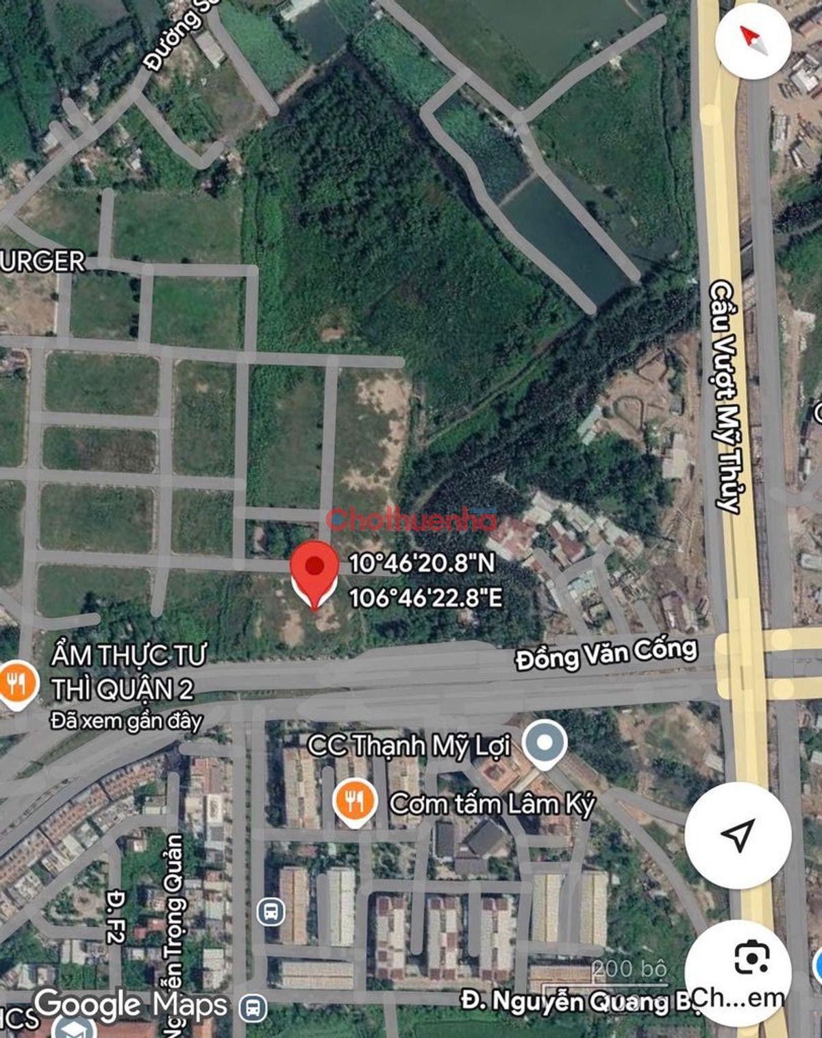 Cho thuê đất mặt tiền Nguyễn Thị Định, Phường Cát Lái, Quận 2, 2200m2