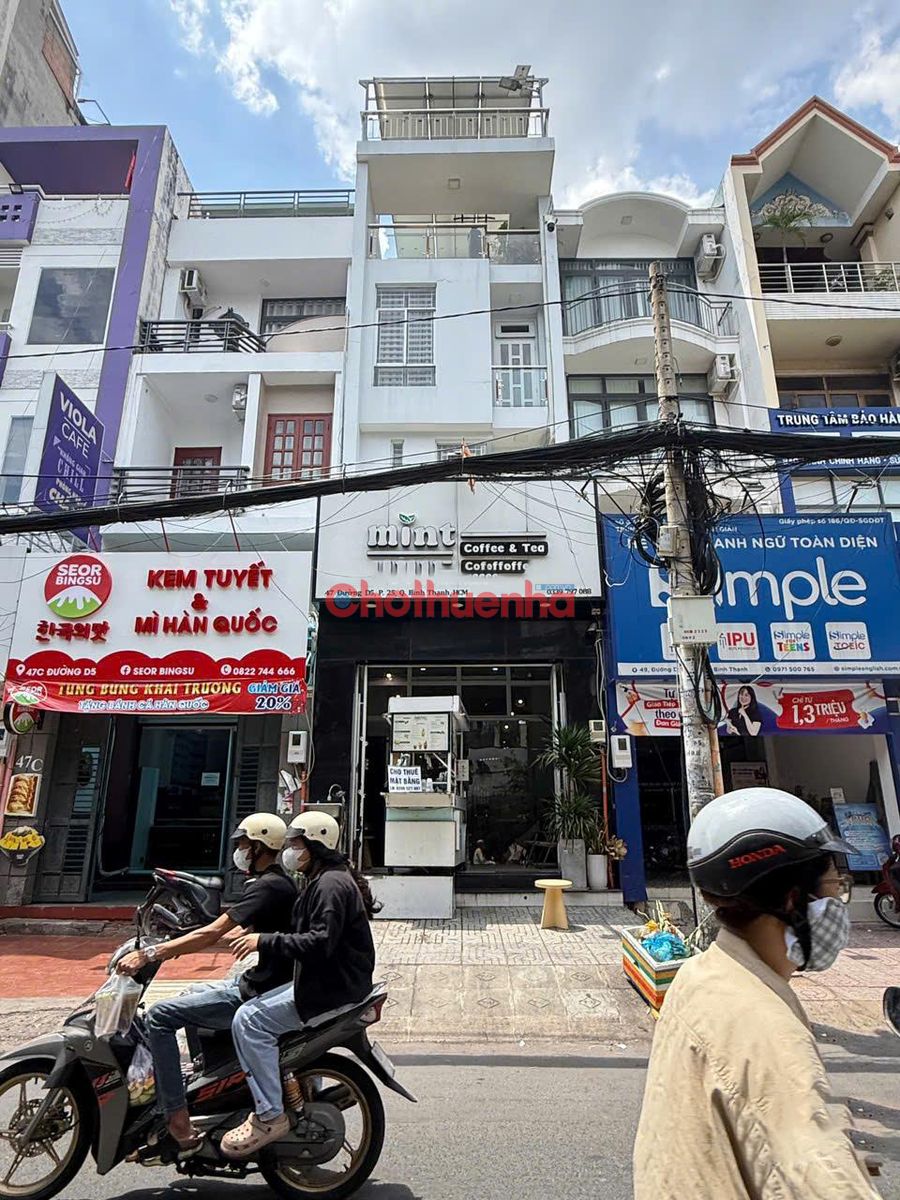 Cho thuê mặt bằng kinh doanh đường D5, Phường 26, Quận Bình Thạnh