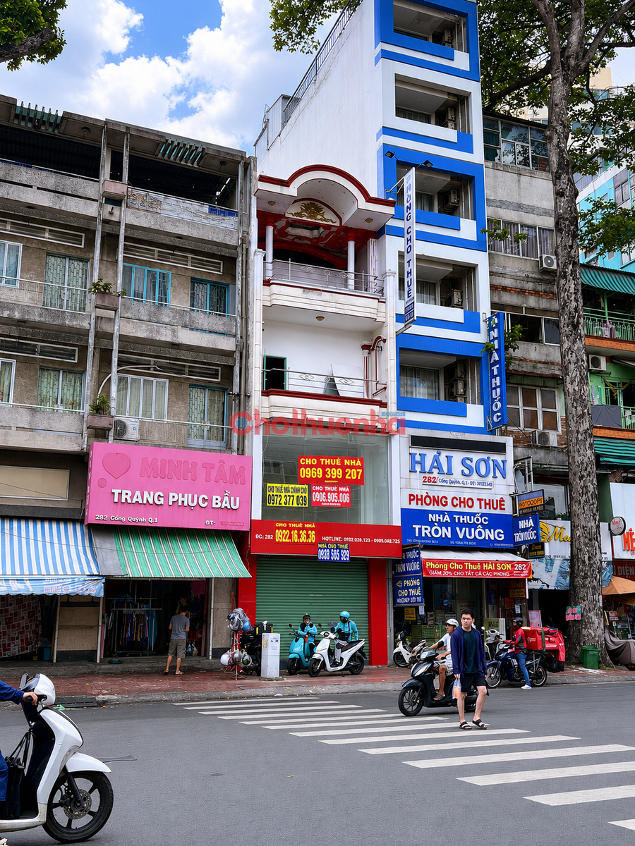 CHO THUÊ NHÀ CỐNG QUỲNH (216M2) - GẦN BỆNH VIỆN TỪ DŨ, QUẬN 1