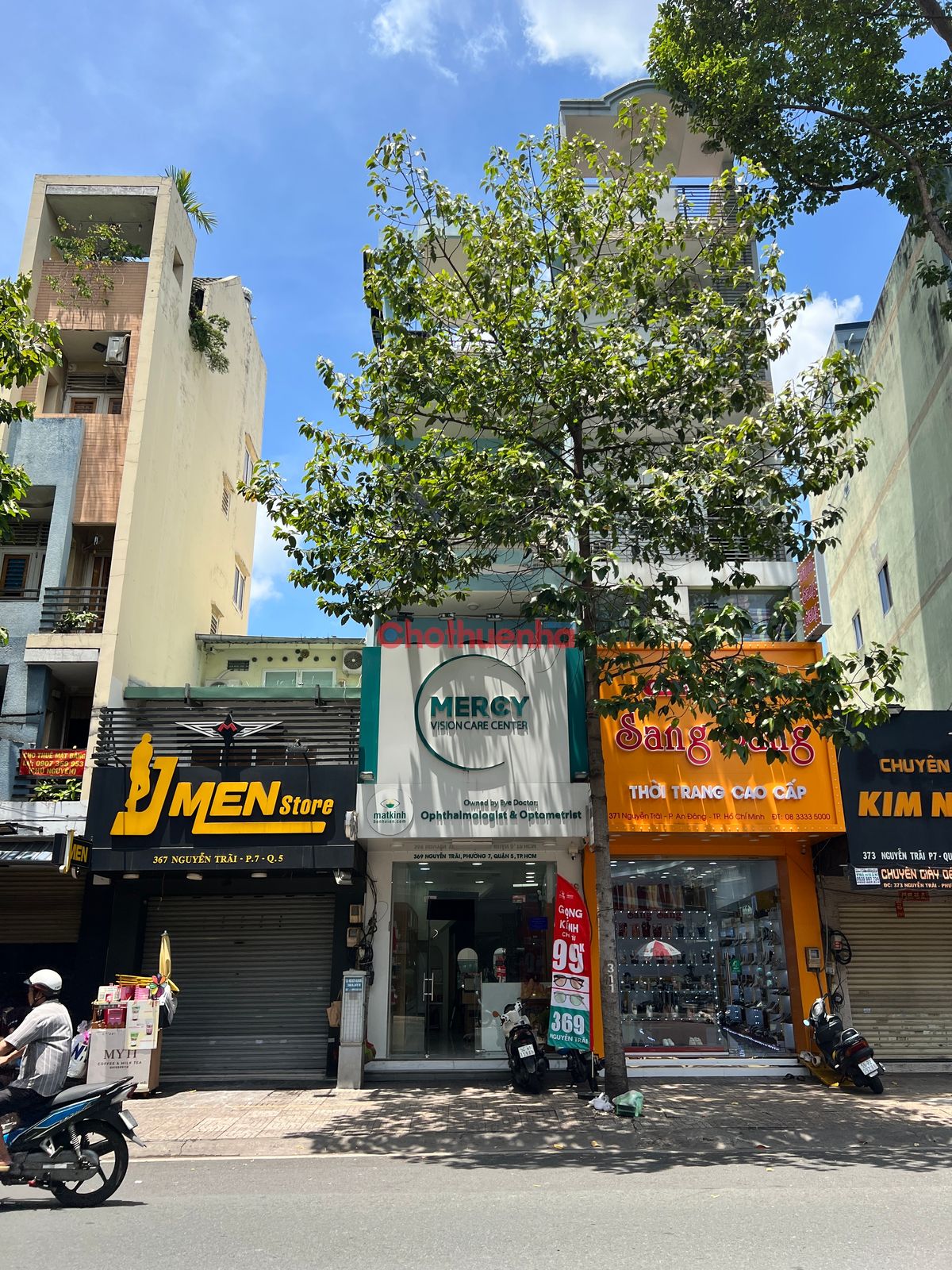 CHO THUÊ NHÀ MẶT TIỀN NGUYỄN TRÃI (208M2), P.7, QUẬN 5