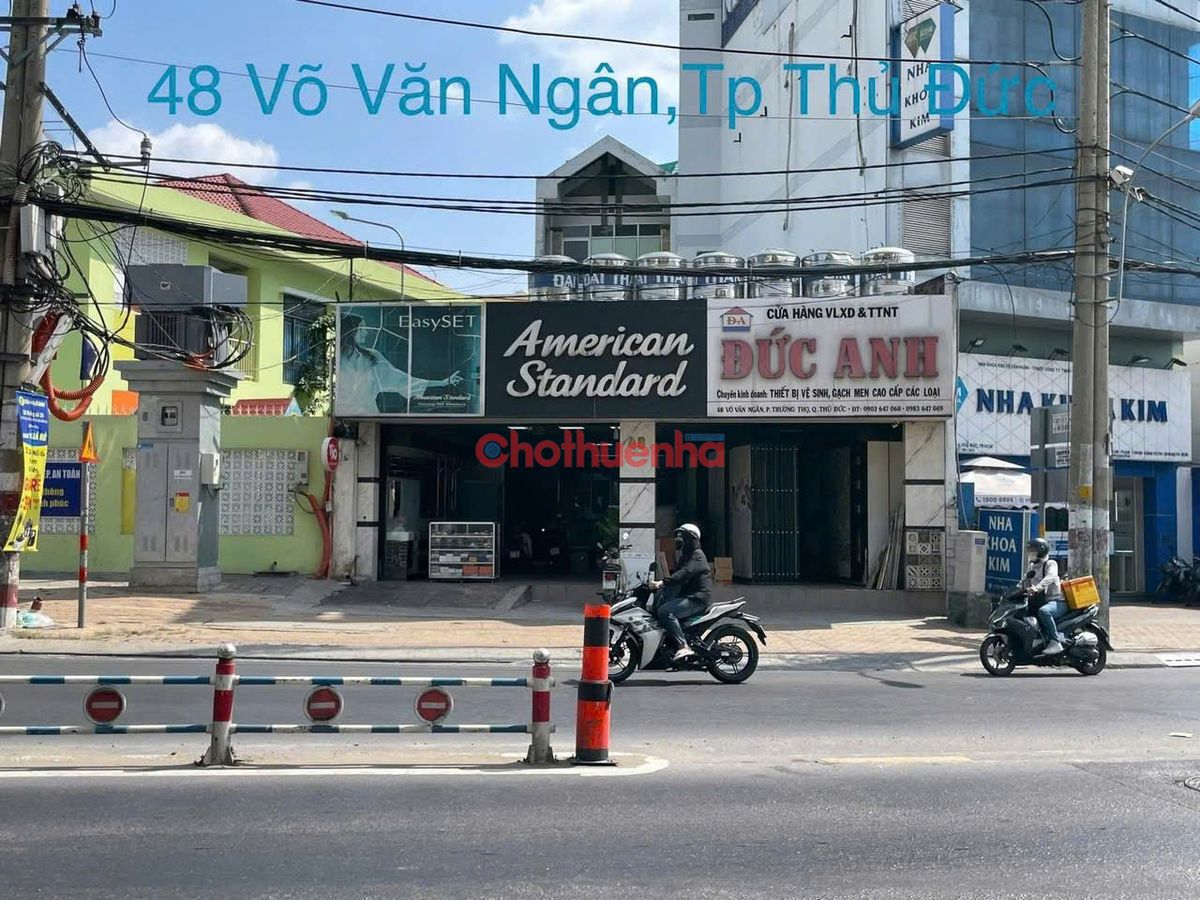 Cho thuê nhà nguyên căn tại địa chỉ 48 Võ Văn Ngân, Quận Thủ Đức,DT : 10x32m