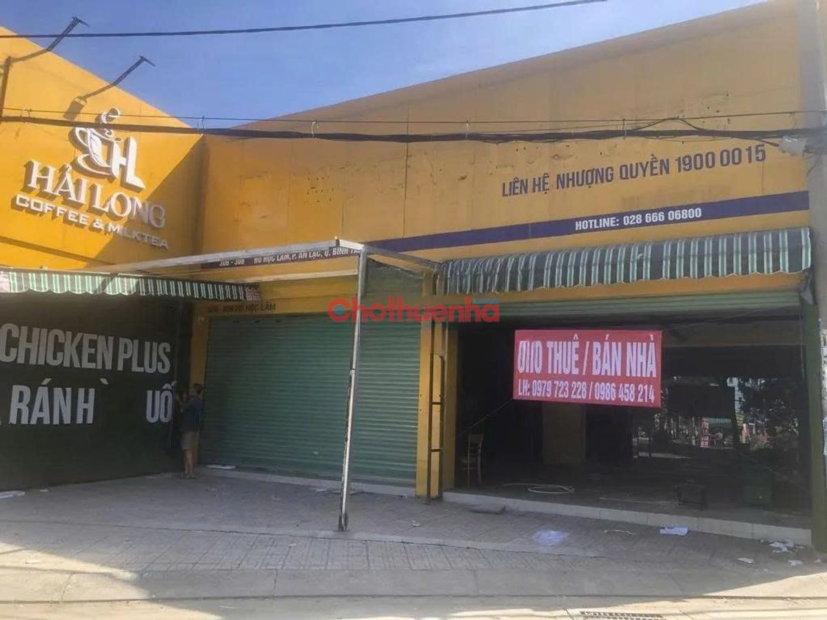 CHO THUÊ NHÀ NGUYÊN CĂN MẶT TIỀN HỒ HỌC LÃM PHƯỜNG AN LẠC, QUẬN BÌNH TÂN