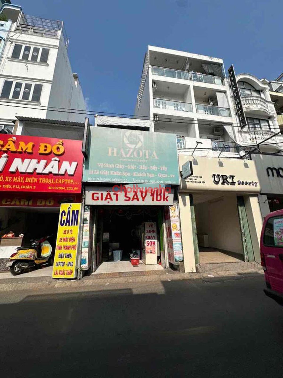 NHÀ MẶT TIỀN CHO THUÊ Trần Quang Diệu, Phường 13, Quận 3.