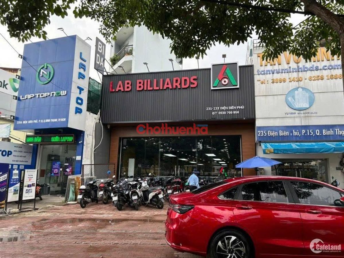Cho thuê mặt bằng tại địa chỉ 231-233 Điện Biên Phủ, Phường 15, Quận Bình Thạnh, DT: 9x25m