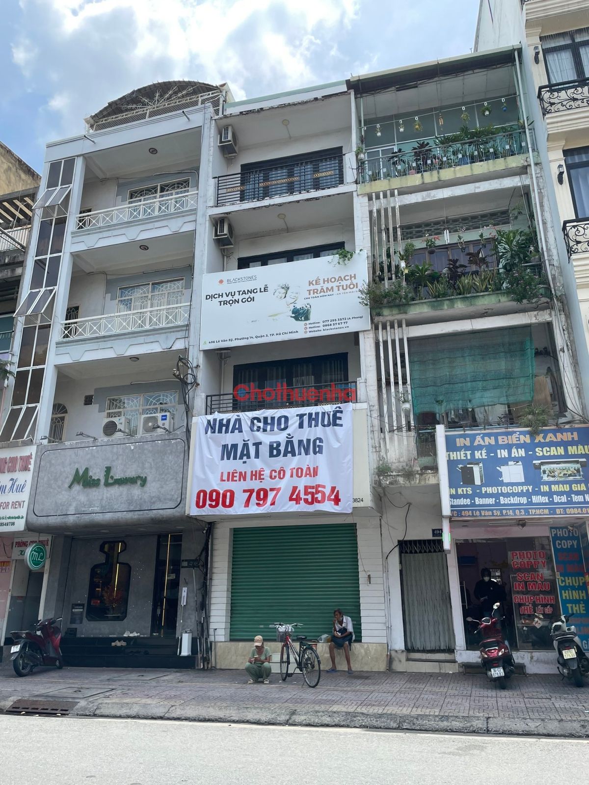 CHO THUÊ MẶT BẰNG KINH DOANH 4x22M, LÊ VĂN SỸ, QUẬN 3, GIÁ 30 TRIỆU