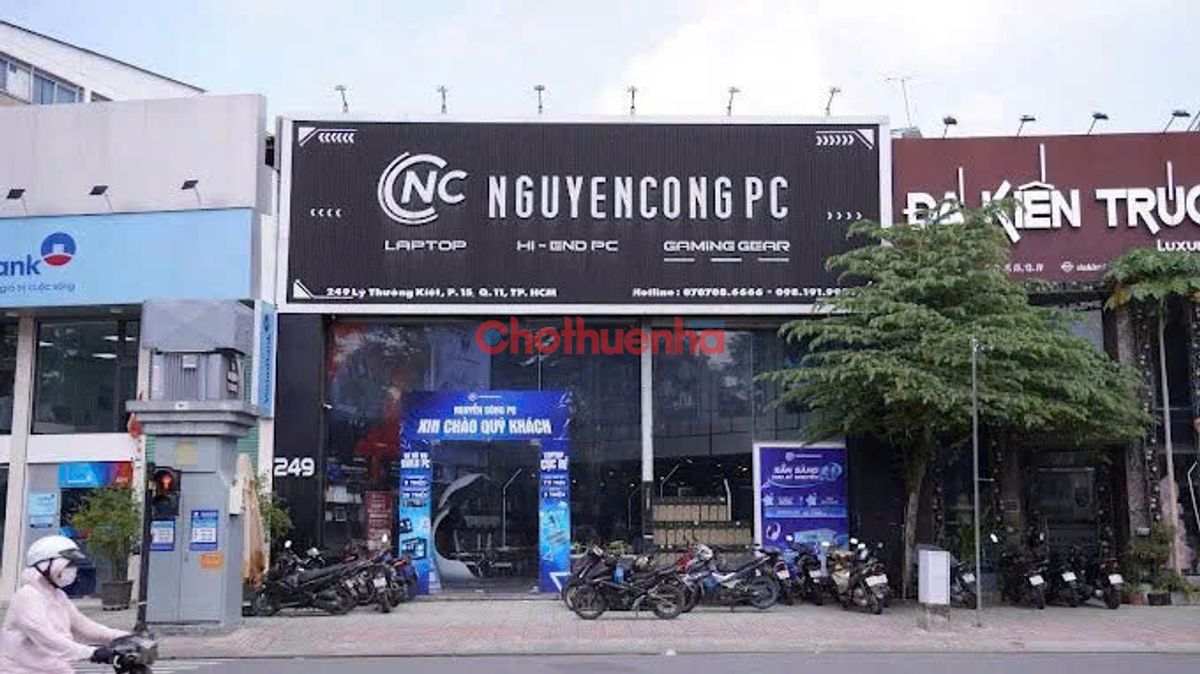 CHO THUÊ NHÀ MẶT TIỀN 249 LÝ THƯỜNG KIỆT, PHƯỜNG 15, QUẬN 11