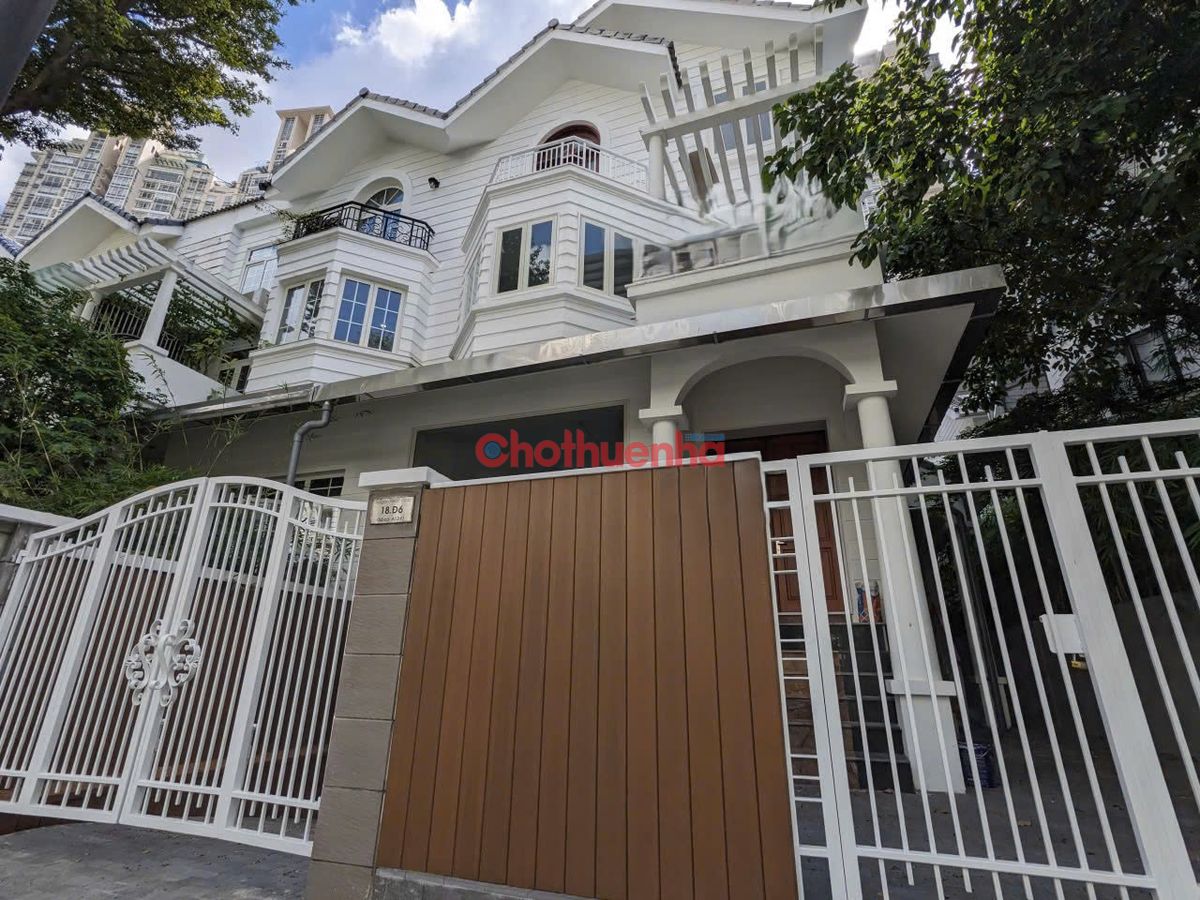 CHO THUÊ BIỆT THỰ MẶT TIỀN ĐƯỜNG Đ6  PHƯỜNG 22, QUẬN BÌNH THẠNH