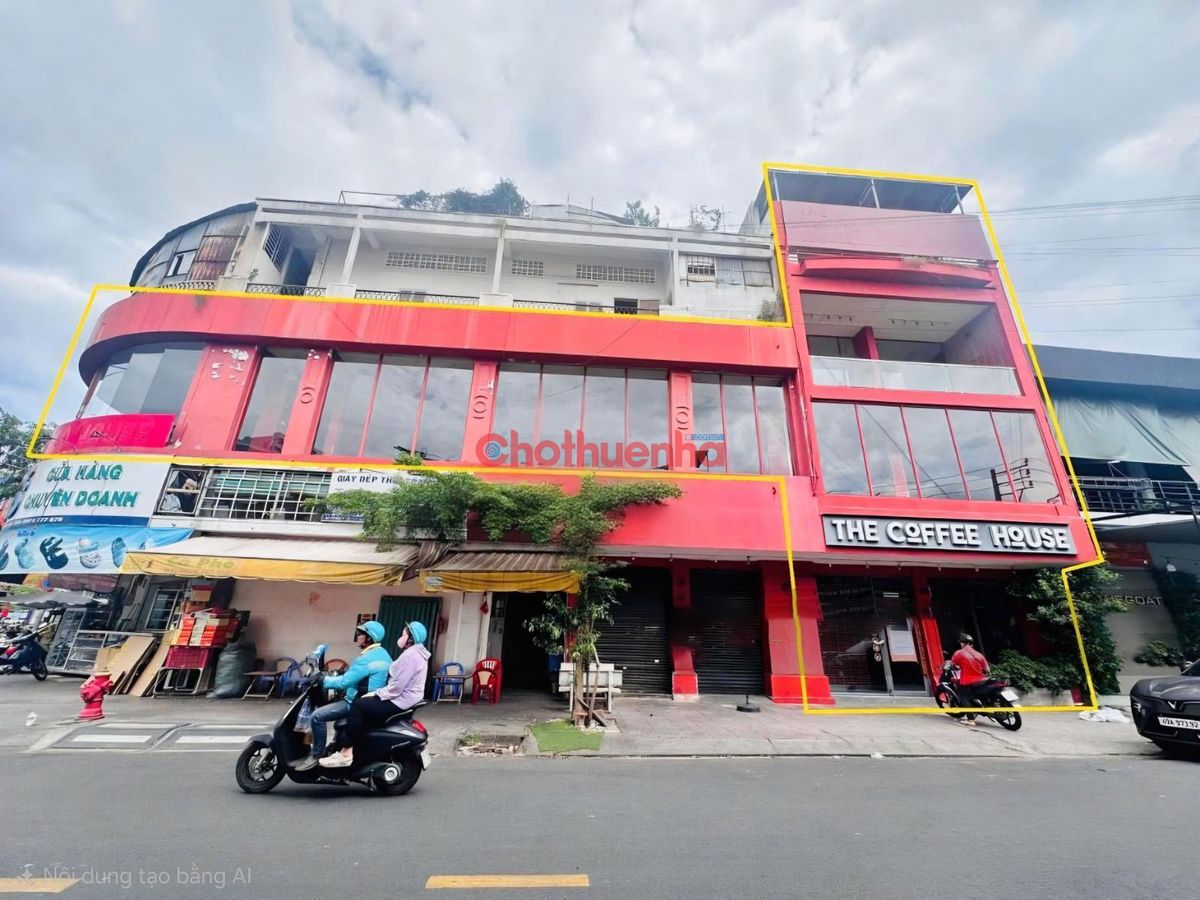 CHO THUÊ GÓC 2 MẶT TIỀN HẬU GIANG, QUẬN 6 DIỆN TÍCH SỬ DỤNG 200M²
